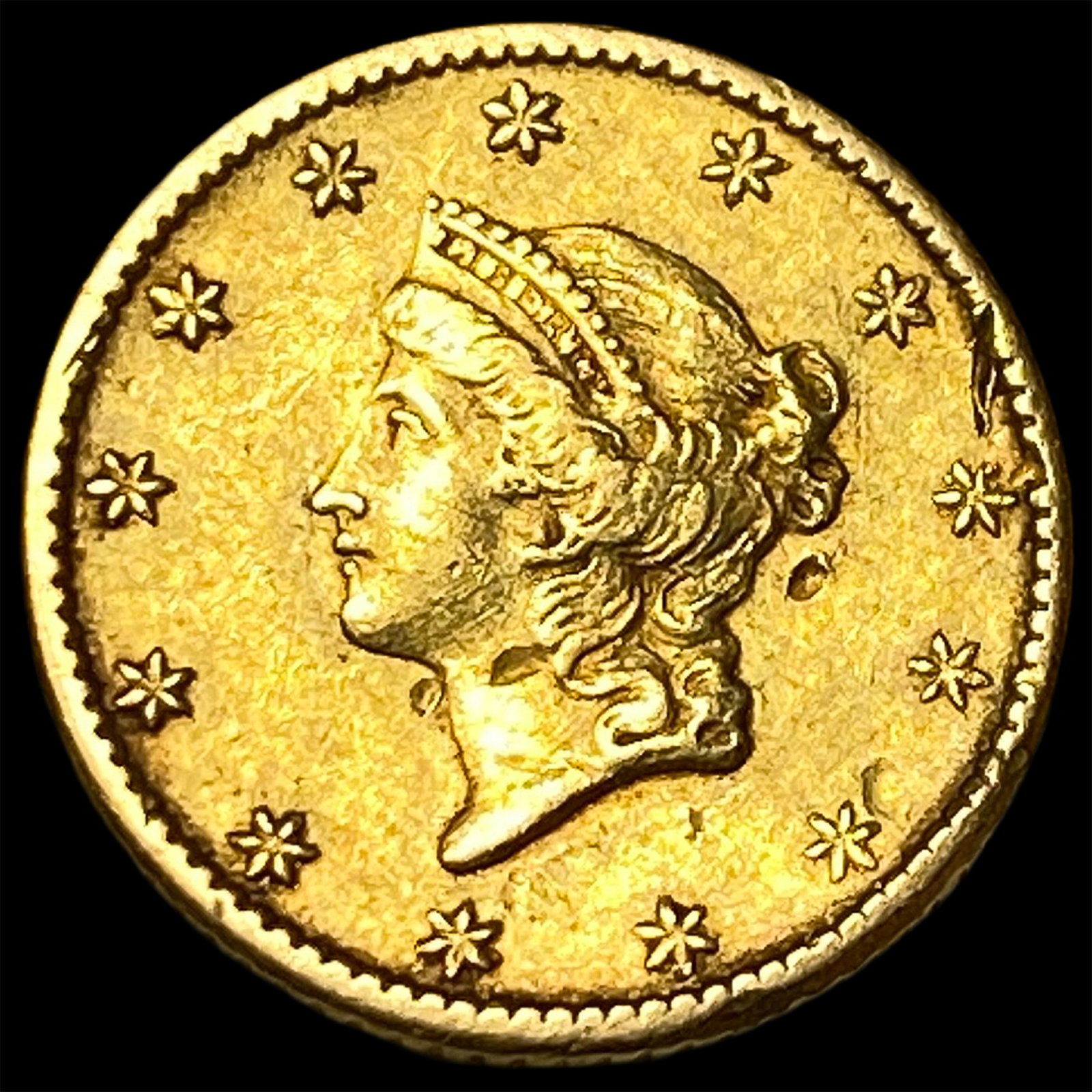 1849 Gold $1 Liberty Head Type 1 HIGH GRADE (1 of 2)