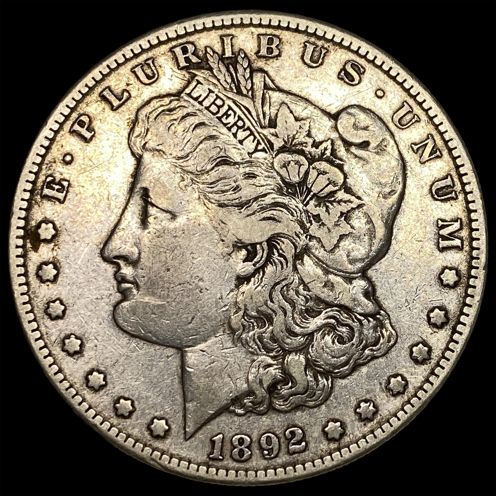 1892-S Silver Morgan Dollar NEARLY UNCIRCULATED: 1892-S Silver Morgan Dollar NEARLY UNCIRCULATED
