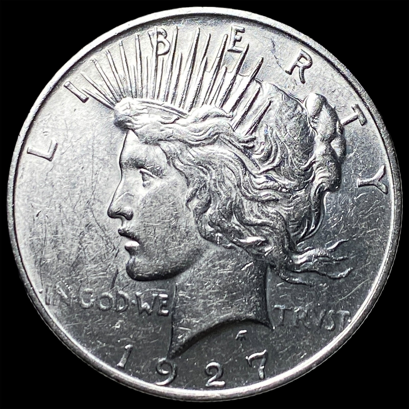 1927 Peace Silver Dollar CHOICE AU: 1927 Peace Silver Dollar CHOICE AU