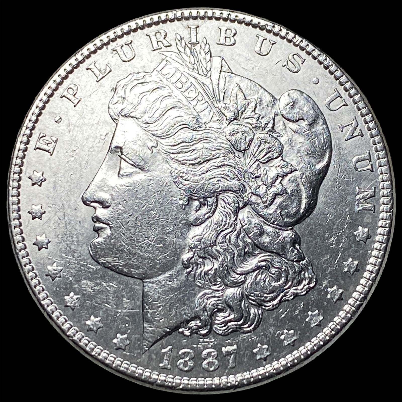 1887 Silver Morgan Dollar CHOICE AU: 1887 Silver Morgan Dollar CHOICE AU