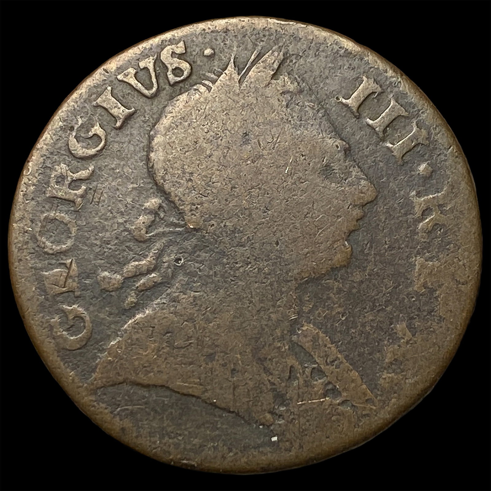 1773 Great Britain Bronze Half Penny ABOUT UNCIRCULATED: 1773 Great Britain Bronze Half Penny ABOUT UNCIRCULATED