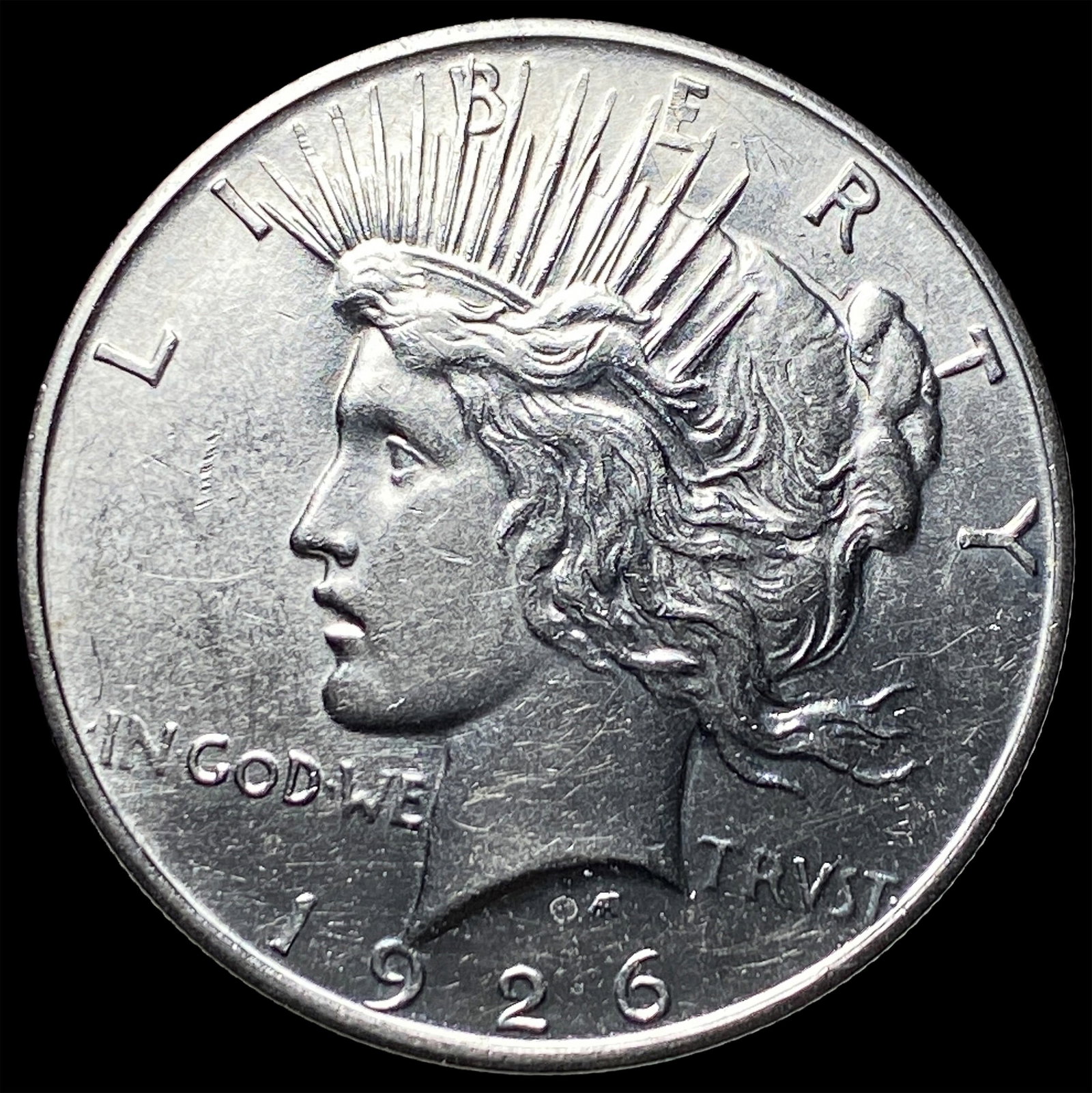 1926-D Silver Peace Dollar CHOICE AU: 1926-D Silver Peace Dollar CHOICE AU