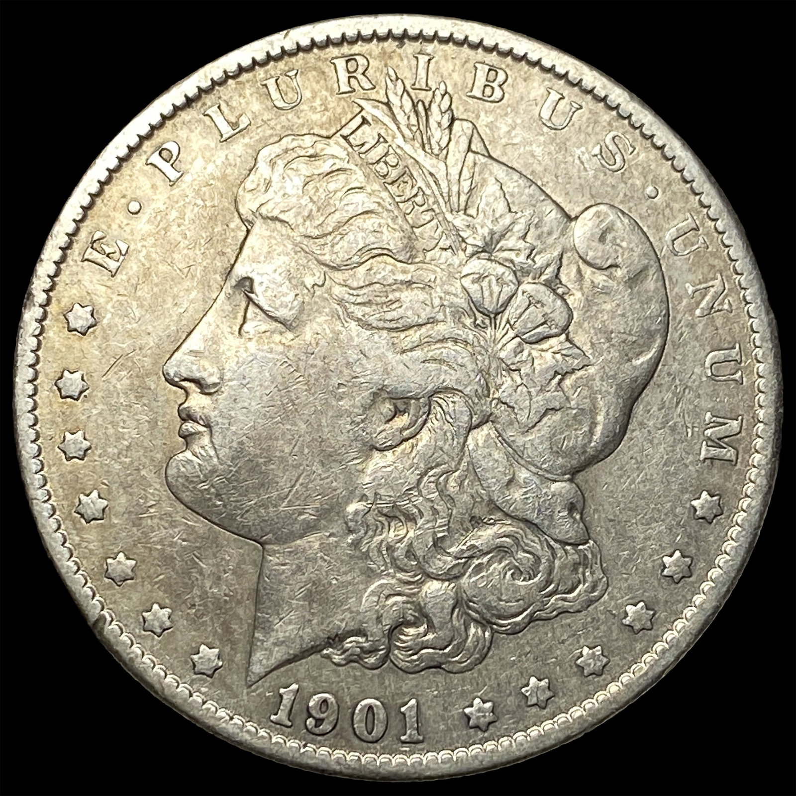 1901 Morgan Silver Dollar LIGHTLY CIRCULATED: 1901 Morgan Silver Dollar LIGHTLY CIRCULATED