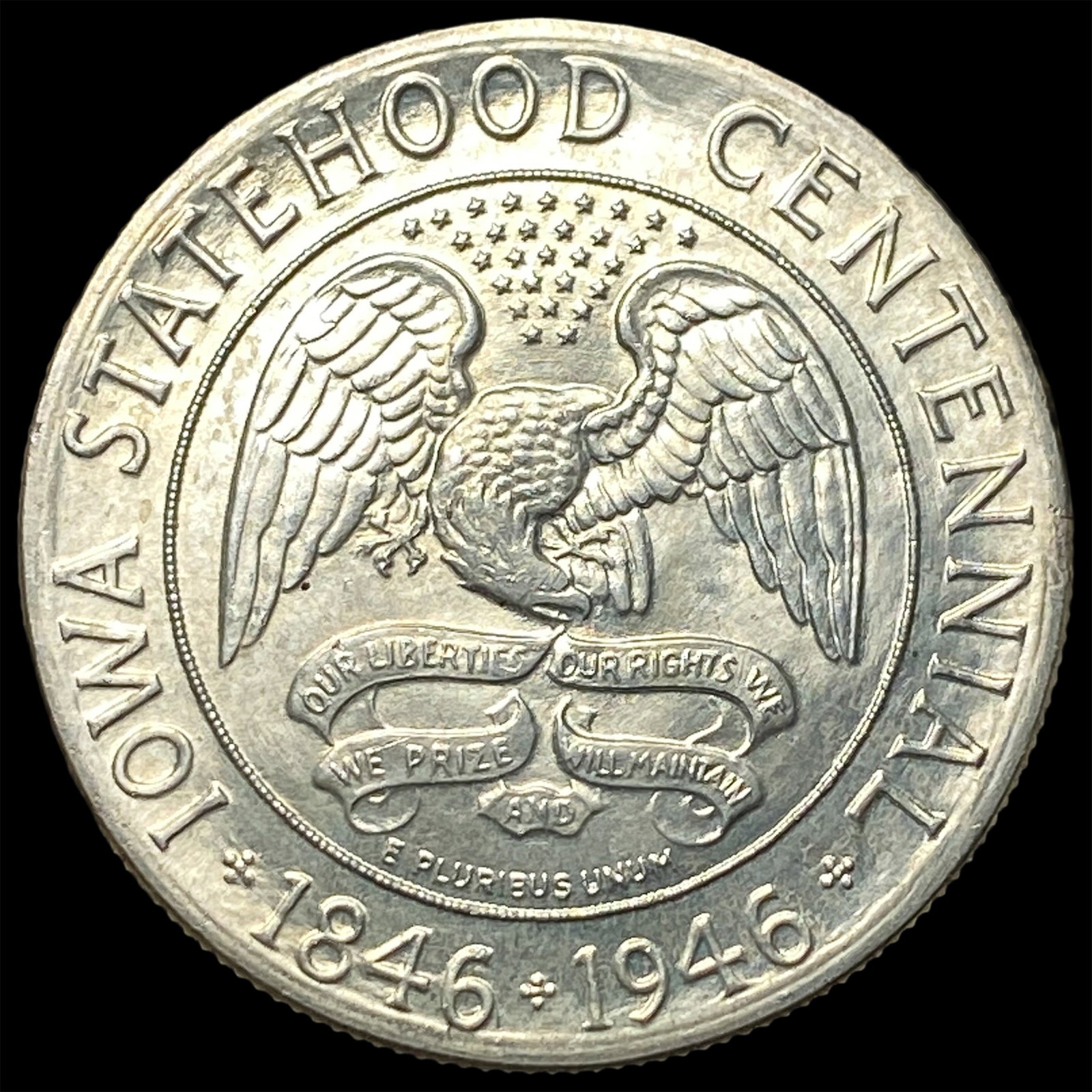 1946 Silver Iowa Centennial Half Dollar CHOICE BU (1 of 2)
