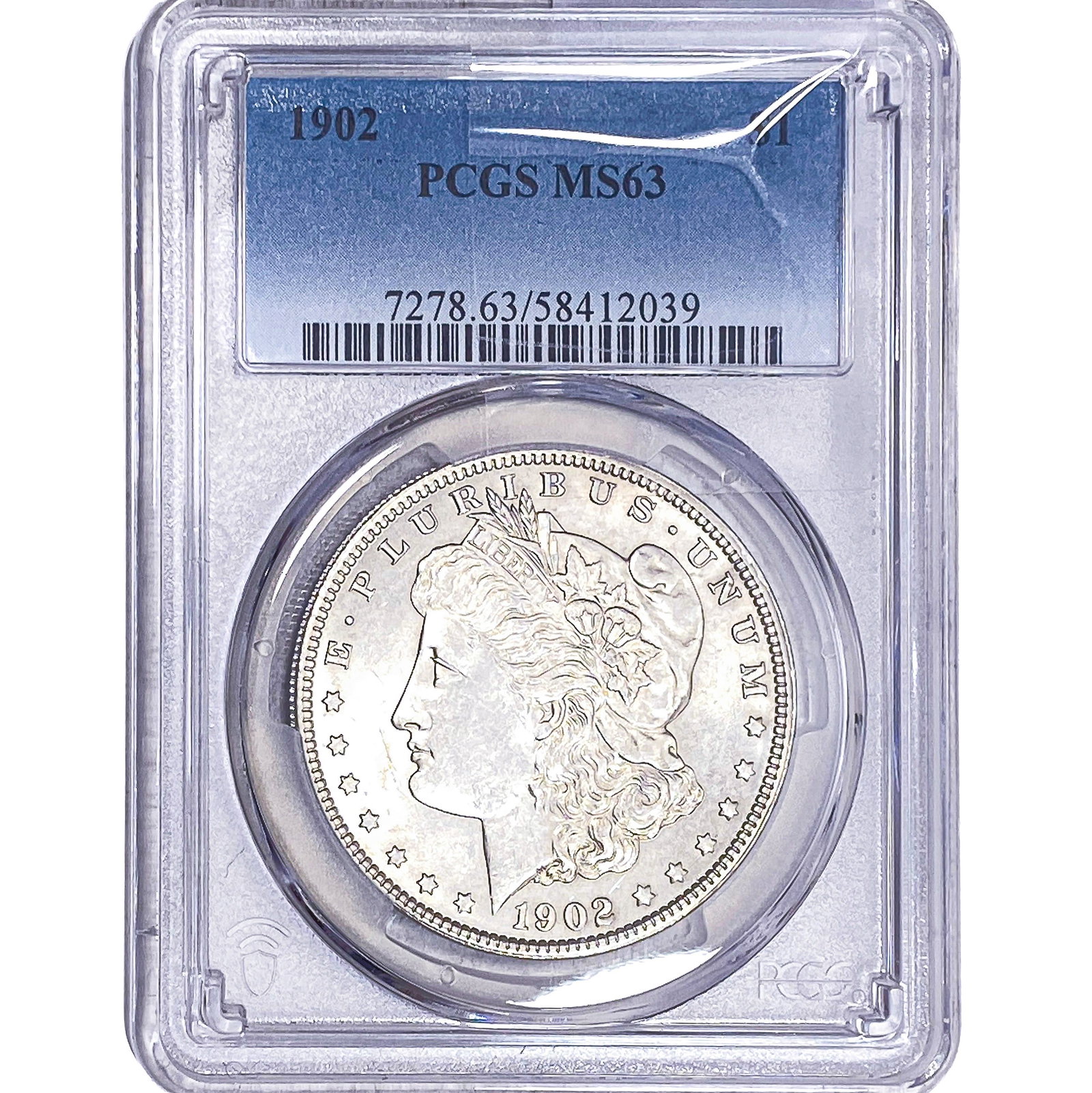 1902 Morgan Silver Dollar PCGS MS63: 1902 Morgan Silver Dollar PCGS MS63