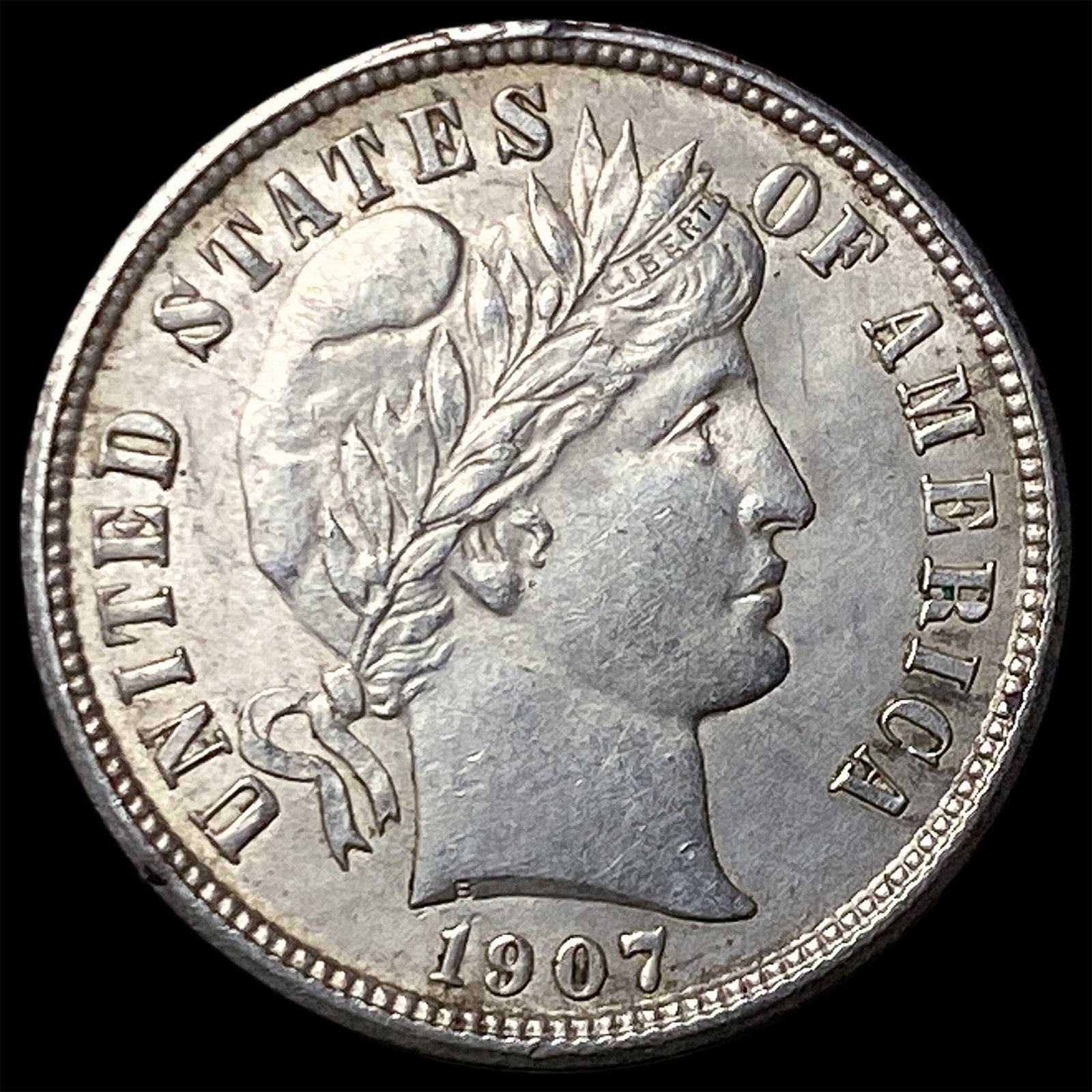 1907 Barber Dime UNCIRCULATED: 1907 Barber Dime UNCIRCULATED