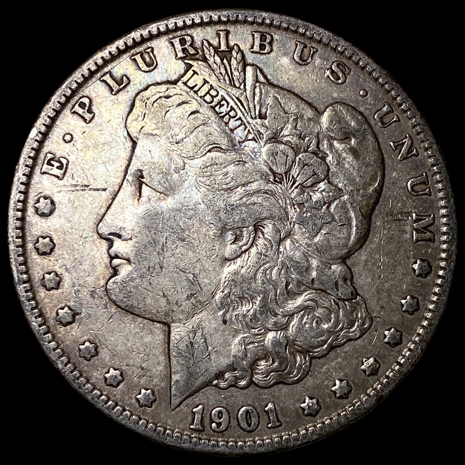 1901 Morgan Silver Dollar ABOUT UNCIRCULATED: 1901 Morgan Silver Dollar ABOUT UNCIRCULATED