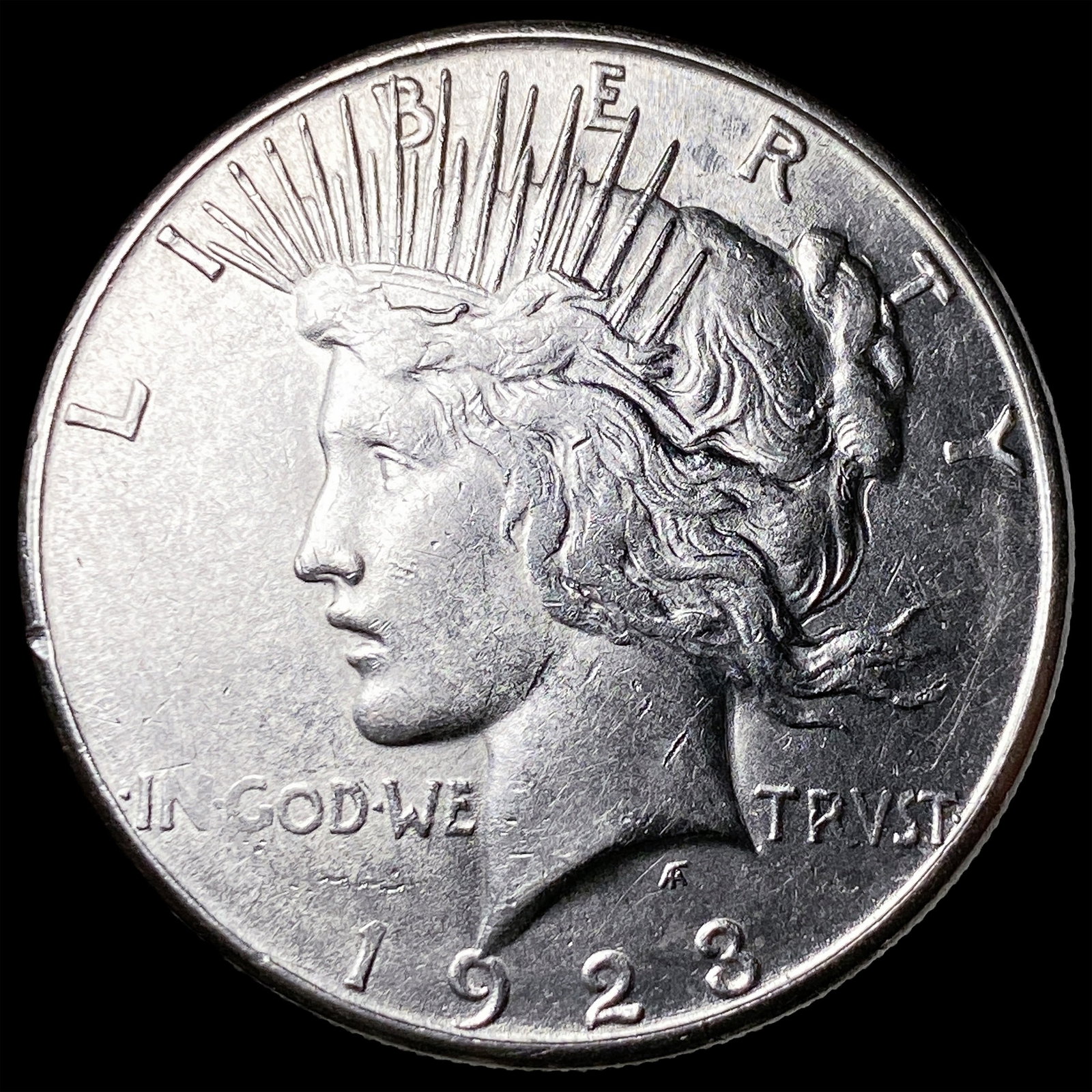 1923-S Silver Peace Dollar CLOSELY UNCIRCULATED: 1923-S Silver Peace Dollar CLOSELY UNCIRCULATED