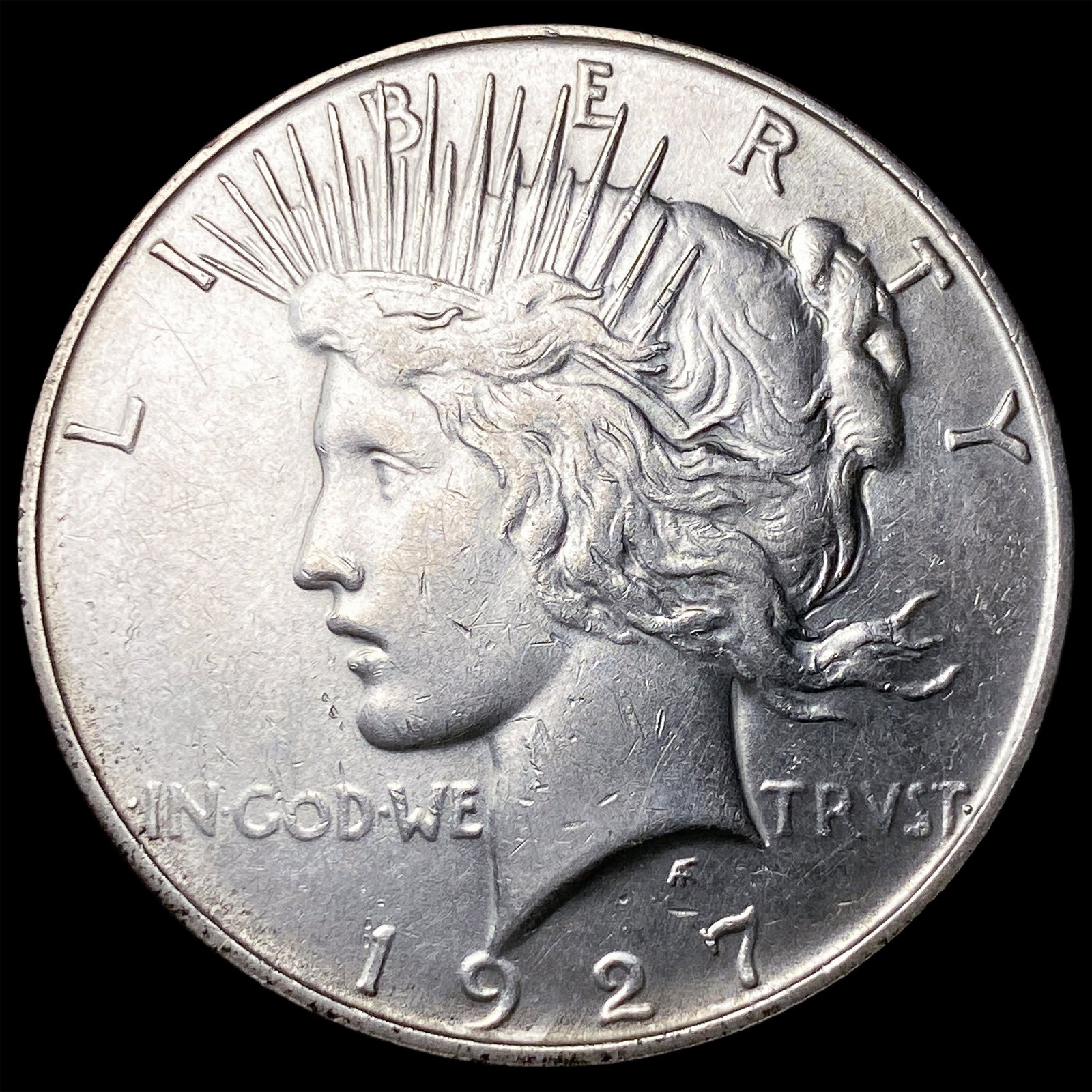 1927-D Silver Peace Dollar CLOSELY UNCIRCULATED (1 of 2)