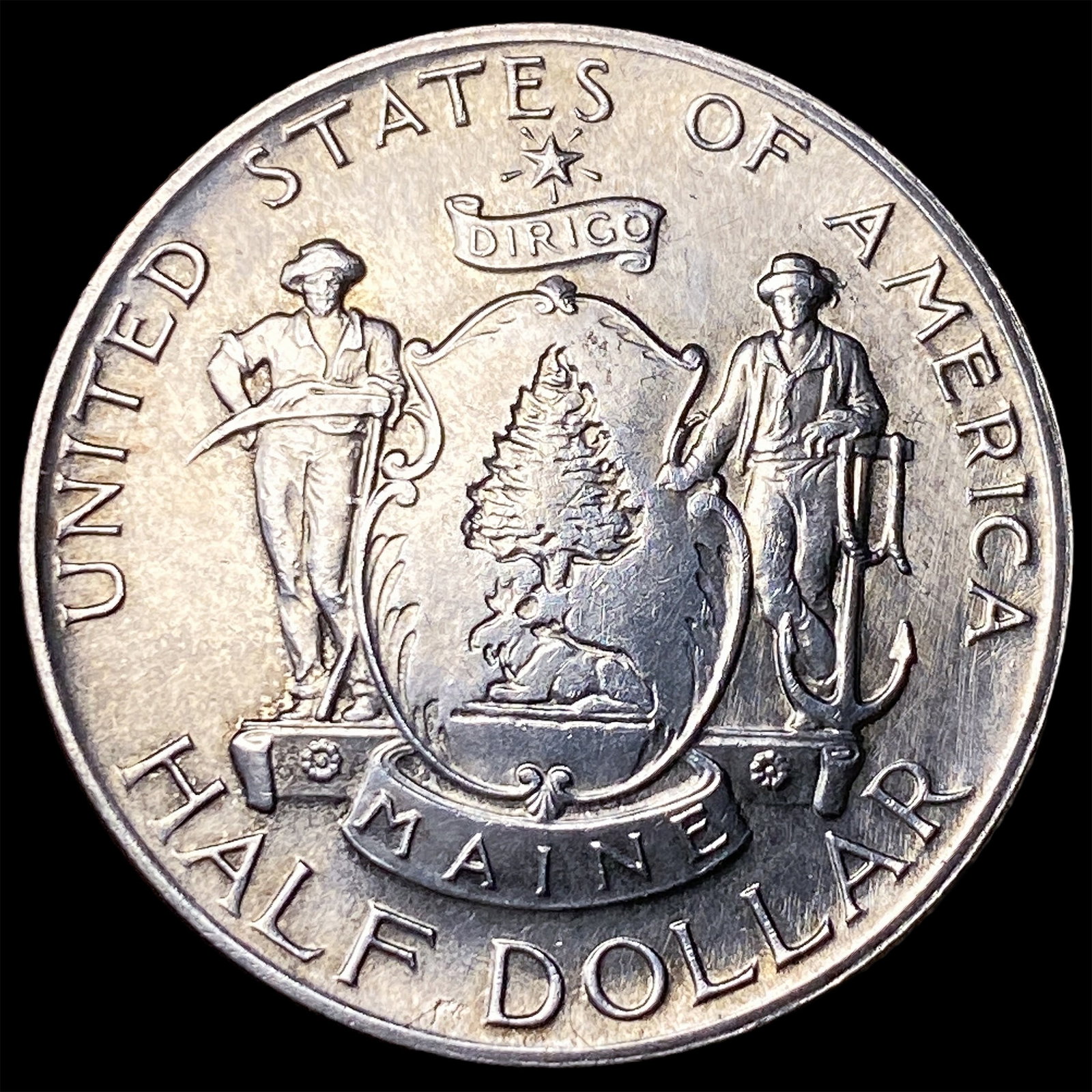 1920 Silver Half Dollar Maine Centennial UNCIRCULATED (1 of 2)