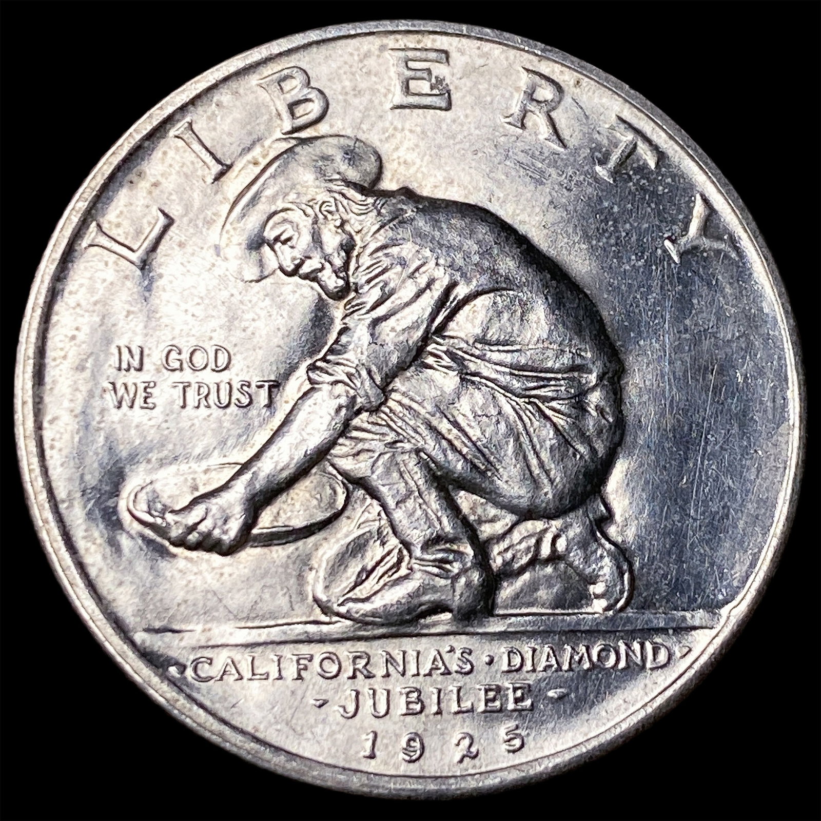1925-S Silver California Jubilee Half Dollar UNCIRCULATED: 1925-S Silver California Jubilee Half Dollar UNCIRCULATED