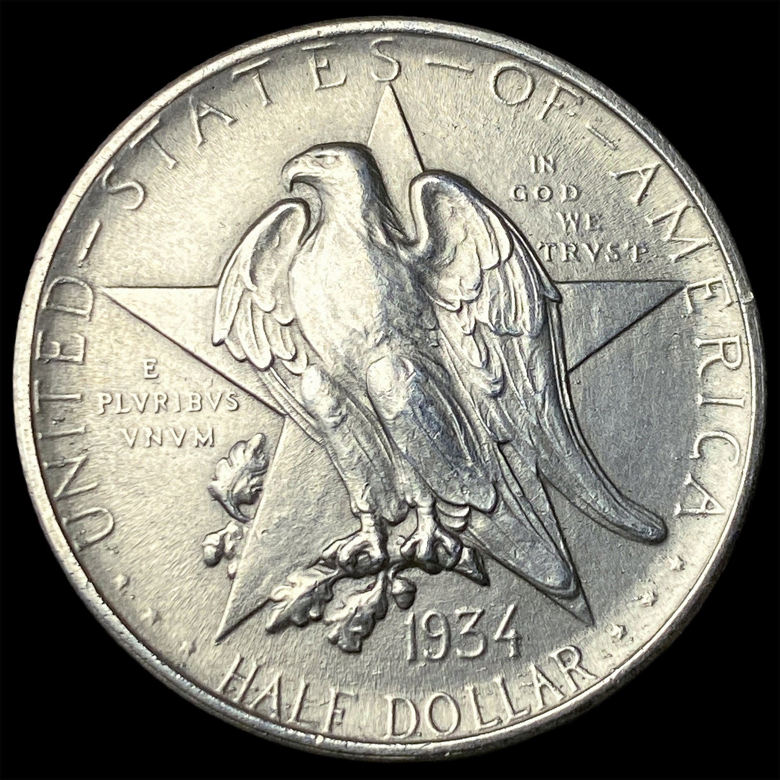 1934 Texas Silver Half Dollar CLOSELY UNCIRCULATED (1 of 2)