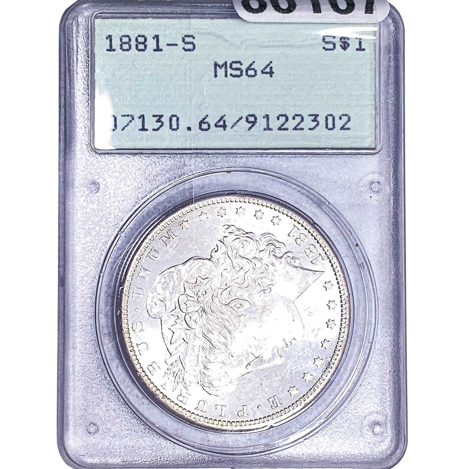 1881-S Morgan Silver Dollar PCGS MS64: 1881-S Morgan Silver Dollar PCGS MS64