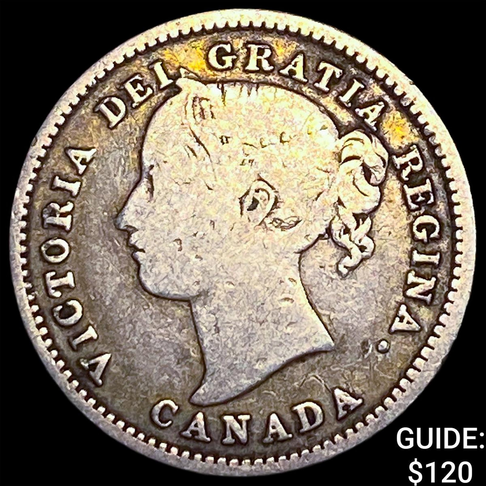 1870 Canada Silver 10 Cents NEARLY UNCIRCULATED: 1870 Canada Silver 10 Cents NEARLY UNCIRCULATED