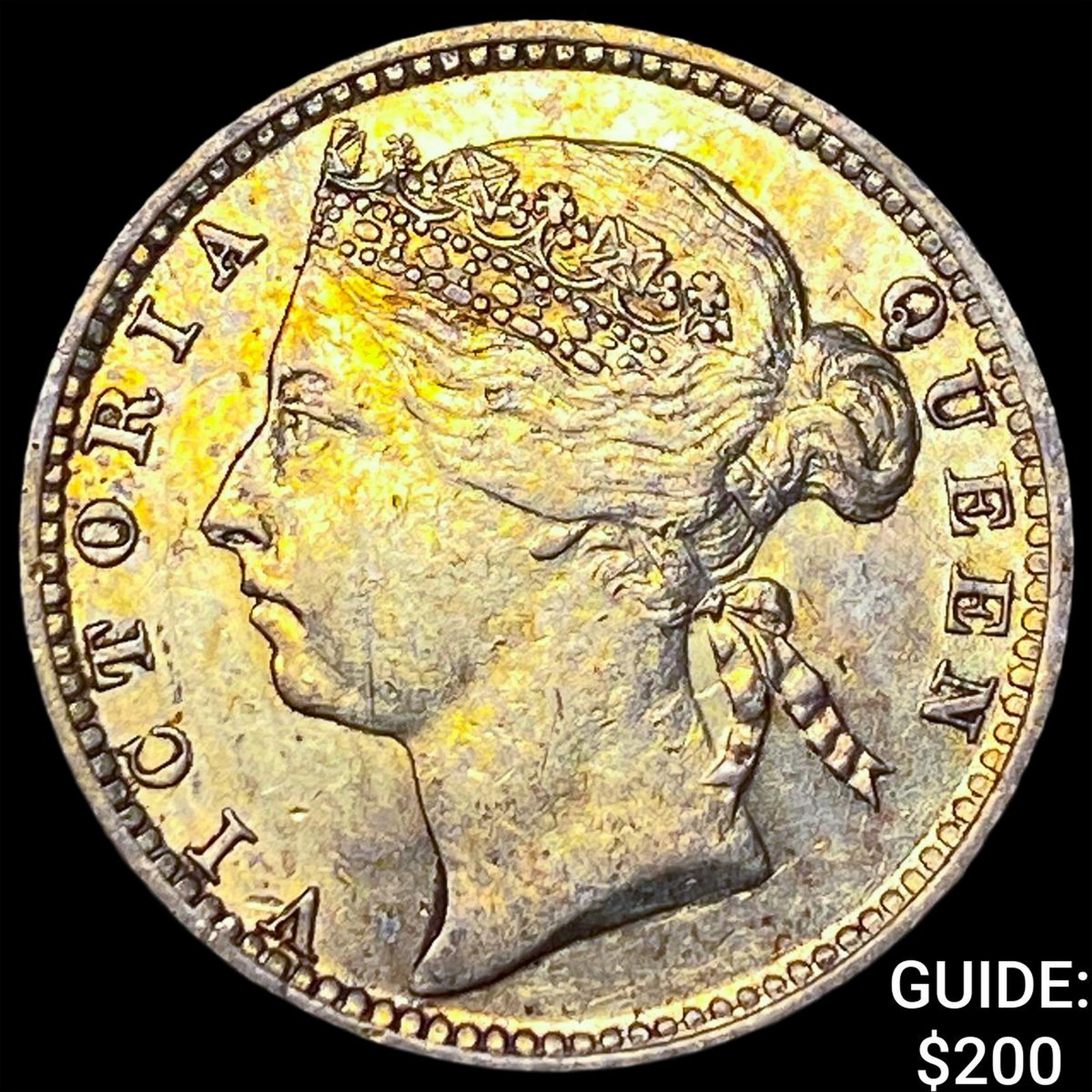 1896 Straits Settlements Silver 10 Cents CLOSELY UNCIRCULATED (1 of 2)