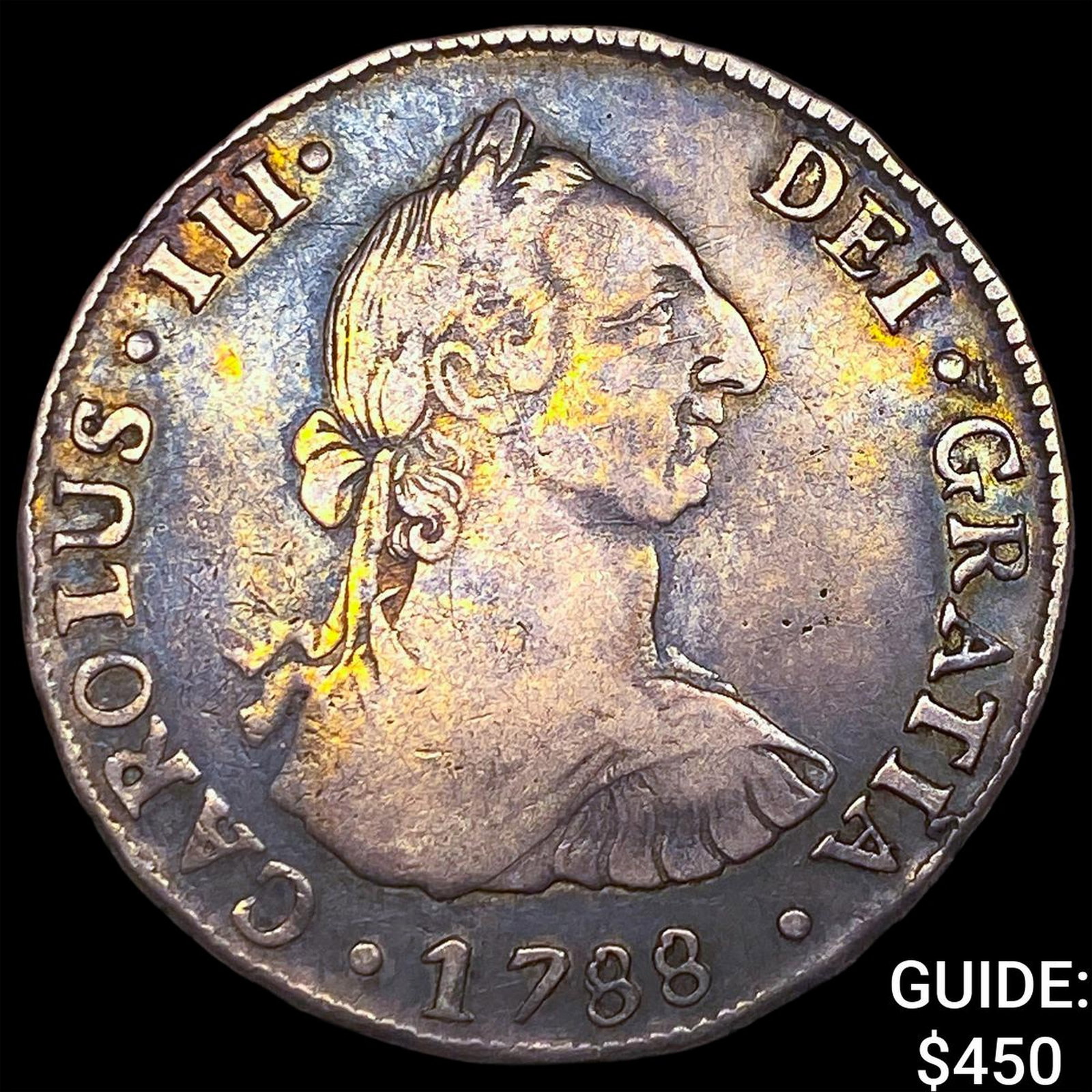 1788 Colonial Spain Silver 4 Reales NEARLY UNCIRCULATED: 1788 Colonial Spain Silver 4 Reales NEARLY UNCIRCULATED