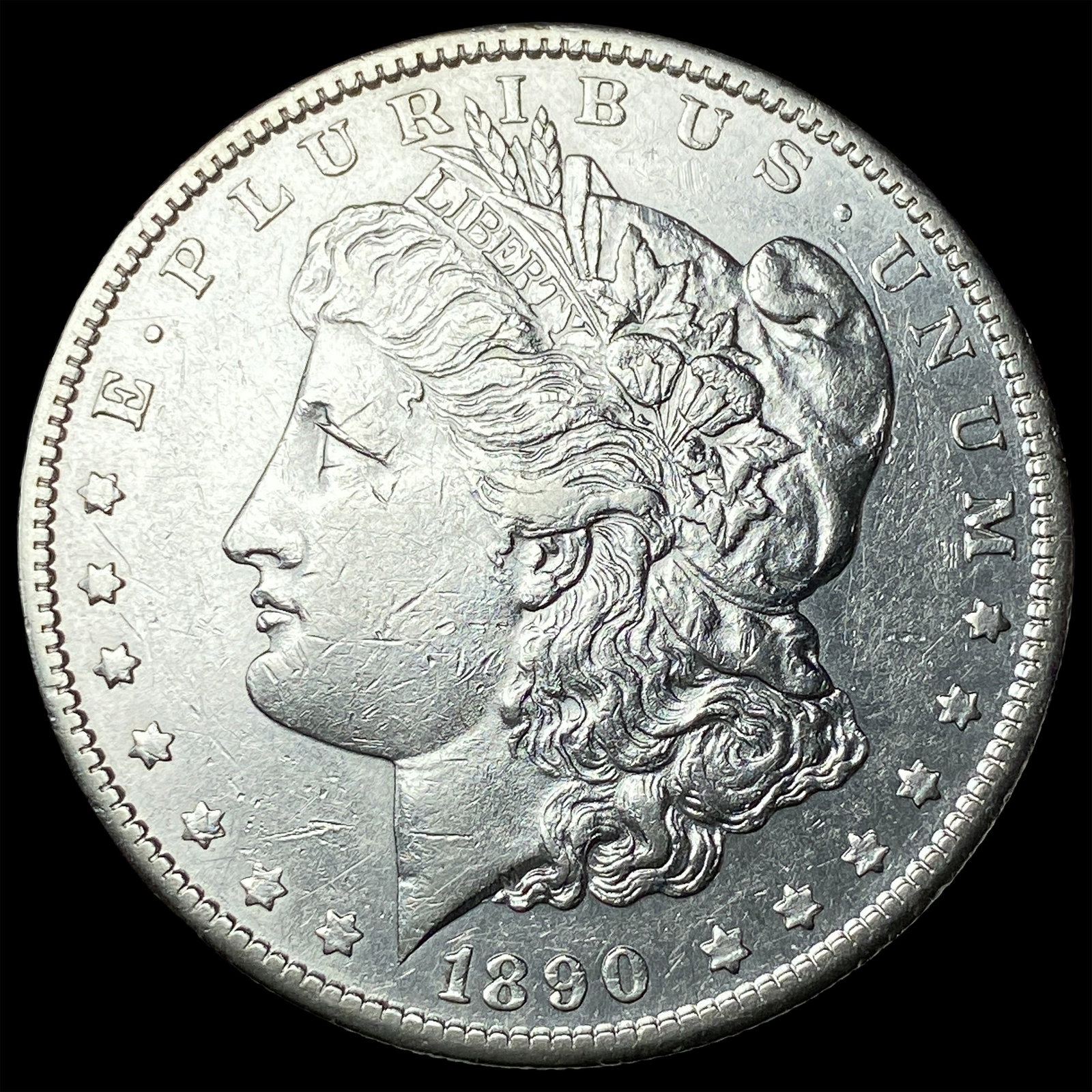 1890-S Morgan Silver Dollar CLOSELY UNCIRCULATED: 1890-S Morgan Silver Dollar CLOSELY UNCIRCULATED