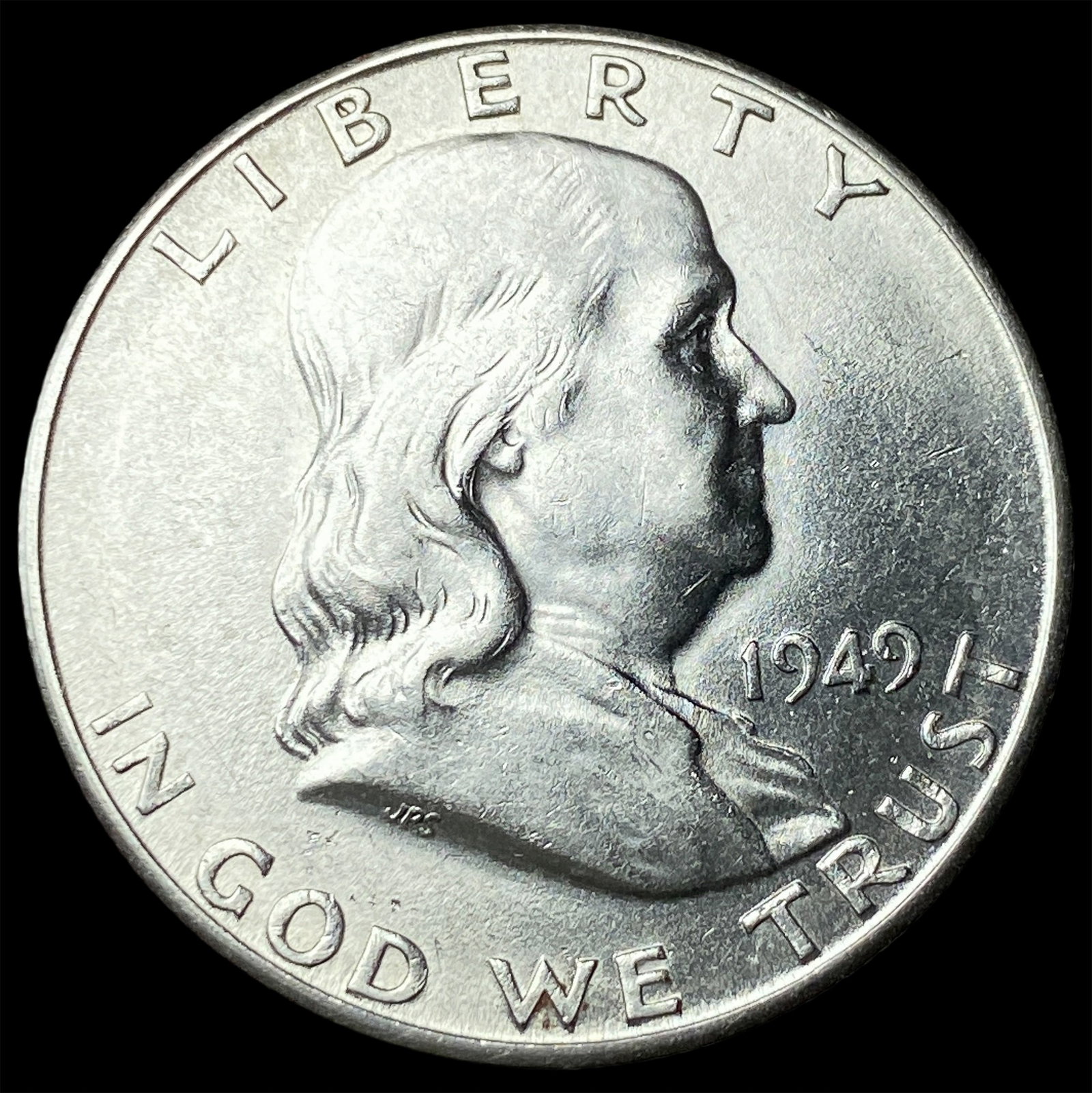 1949-S Silver Half Dollar Franklin UNCIRCULATED: 1949-S Silver Half Dollar Franklin UNCIRCULATED