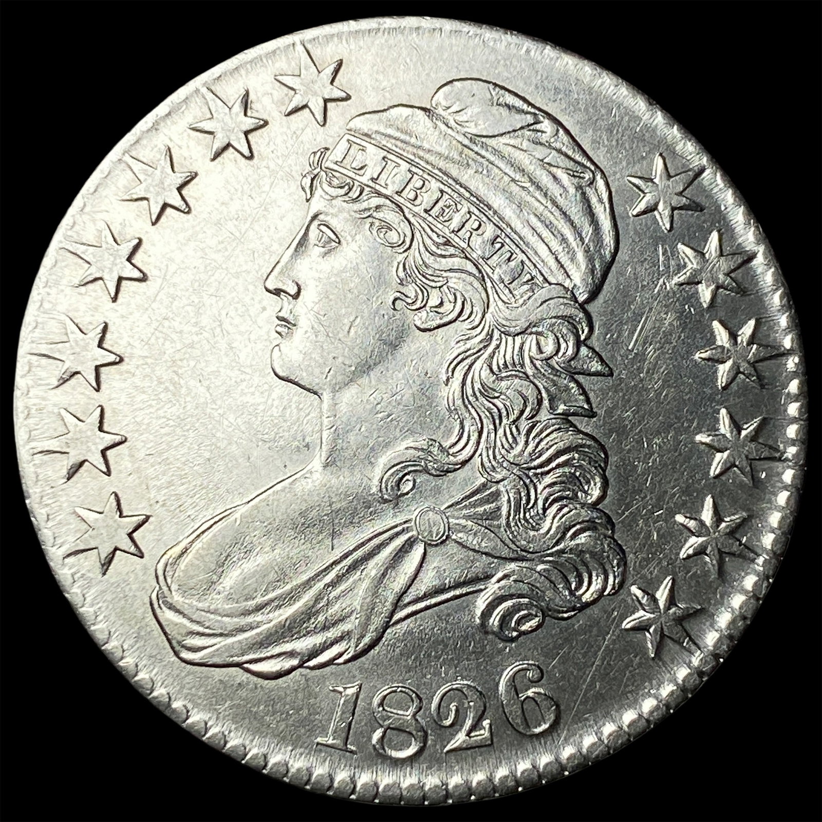 1826 Capped Bust Half Dollar UNCIRCULATED: 1826 Capped Bust Half Dollar UNCIRCULATED