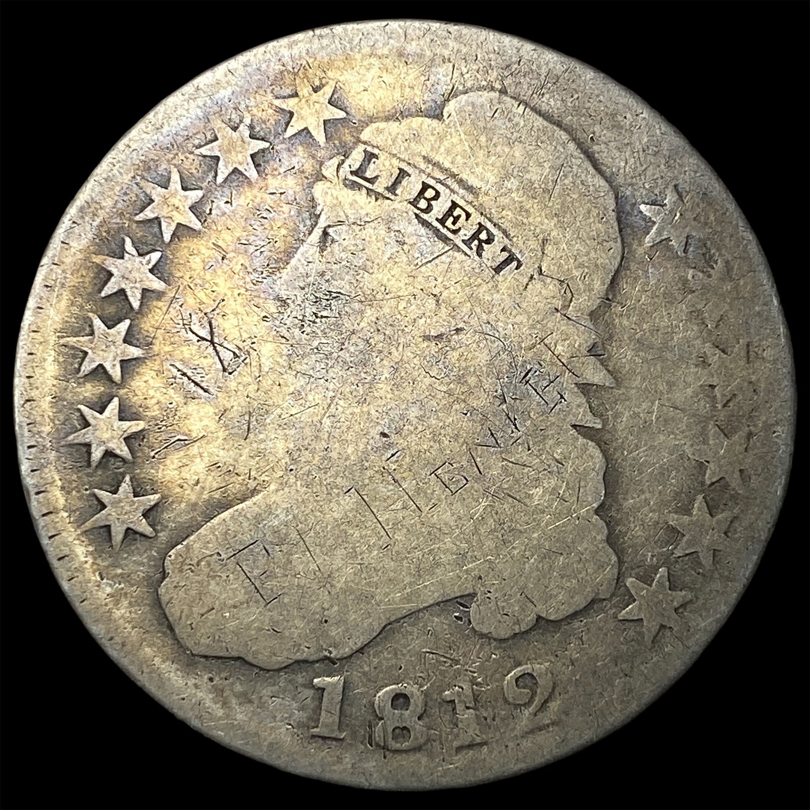 1819 Capped Bust Half Dollar NICELY CIRCULATED (1 of 2)