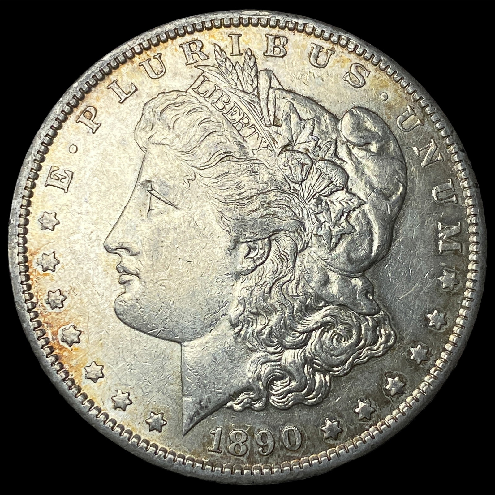 1890-S Silver Morgan Dollar CLOSELY UNCIRCULATED: 1890-S Silver Morgan Dollar CLOSELY UNCIRCULATED