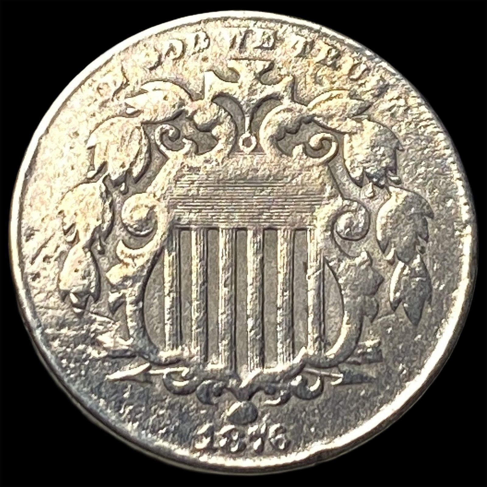 1866 Shield Nickel CLOSELY UNCIRCULATED (1 of 2)