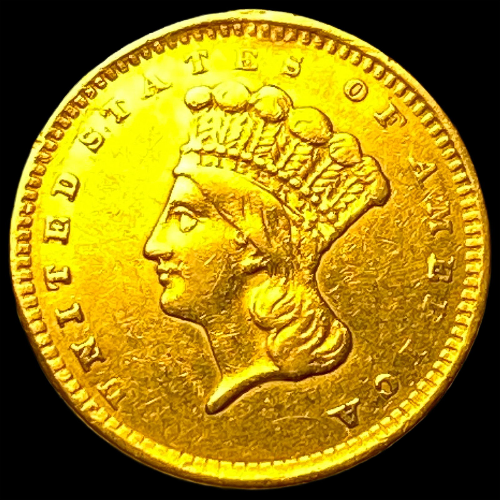 1856 Gold $1 Indian Princess Head HIGH GRADE (1 of 2)