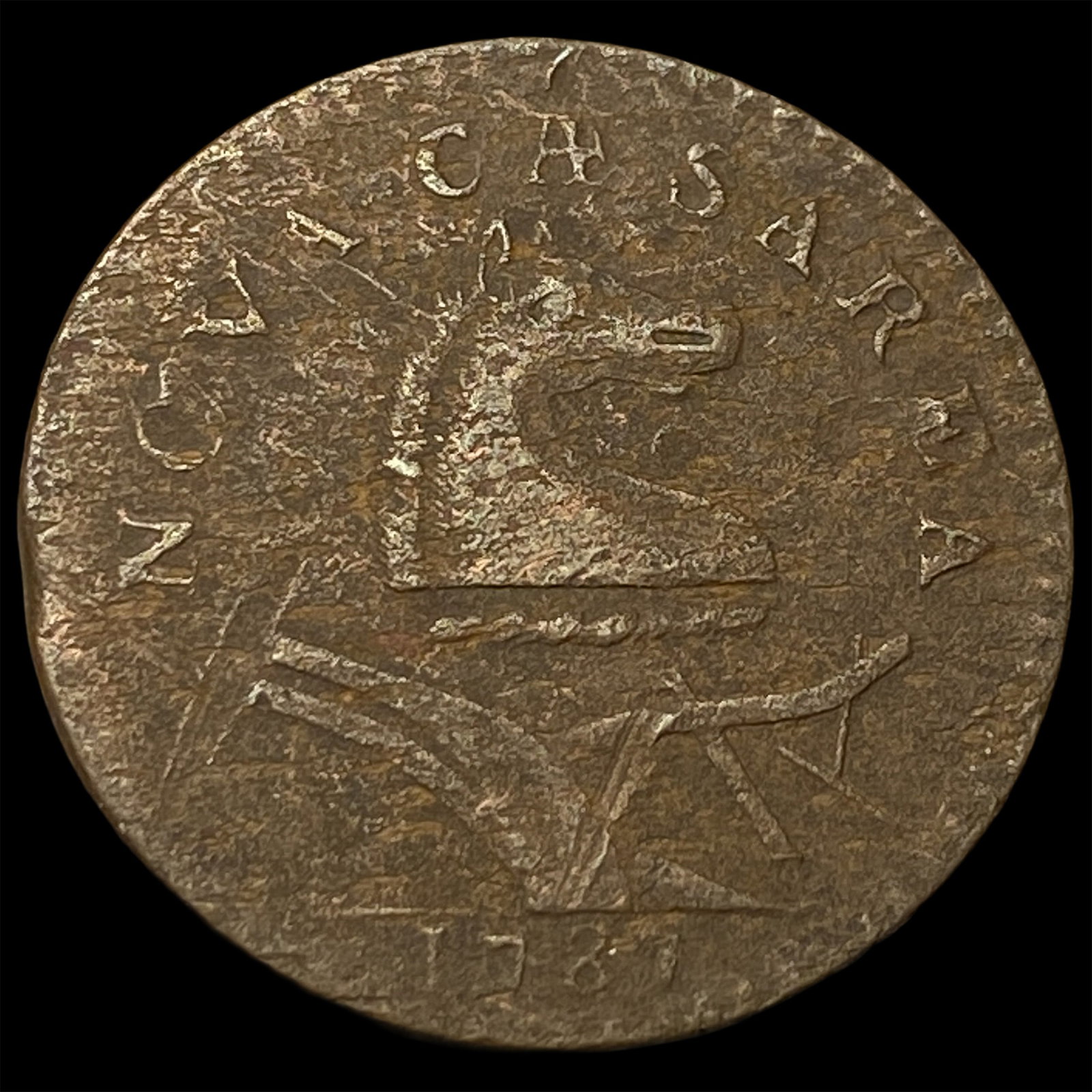 1787 New Jersey Copper Cent HIGH GRADE: 1787 New Jersey Copper Cent HIGH GRADE