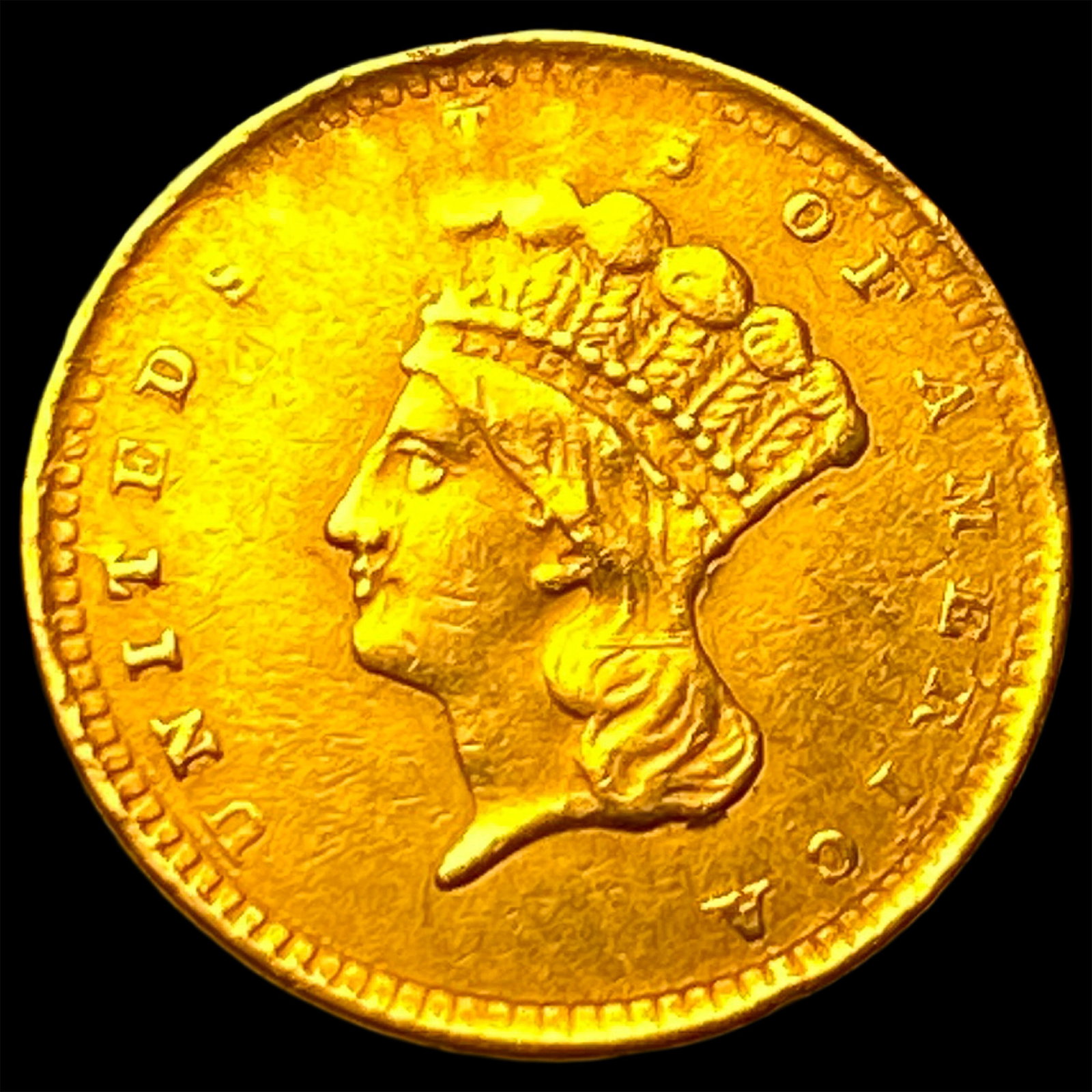 1856 Gold $1 Indian Princess Type 3 HIGH GRADE (1 of 2)