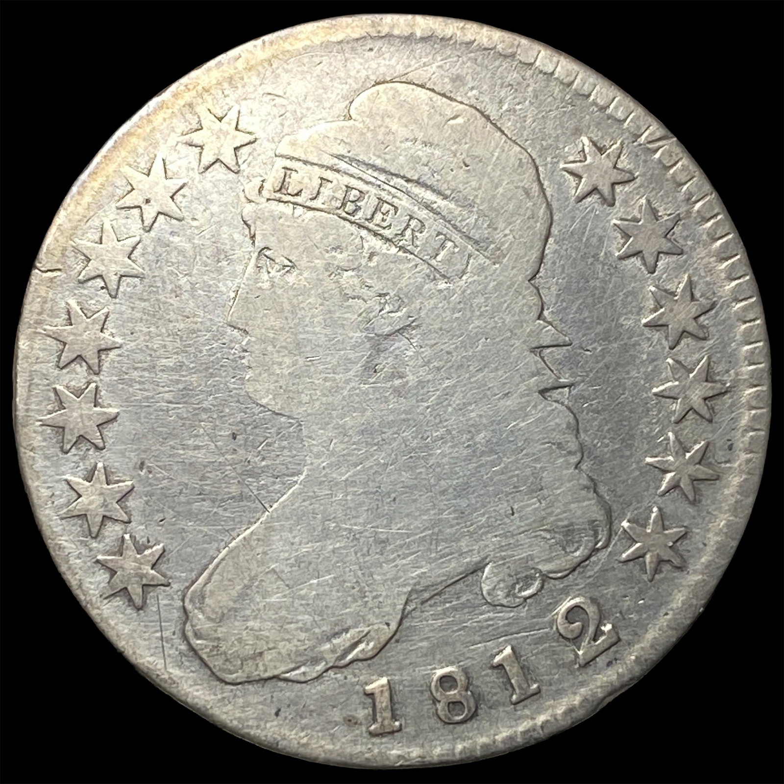 1812 Capped Bust Half Dollar NICELY CIRCULATED (1 of 2)