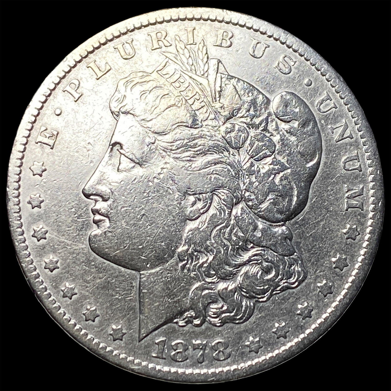 1878-CC Silver Morgan Dollar LIGHTLY CIRCULATED: 1878-CC Silver Morgan Dollar LIGHTLY CIRCULATED