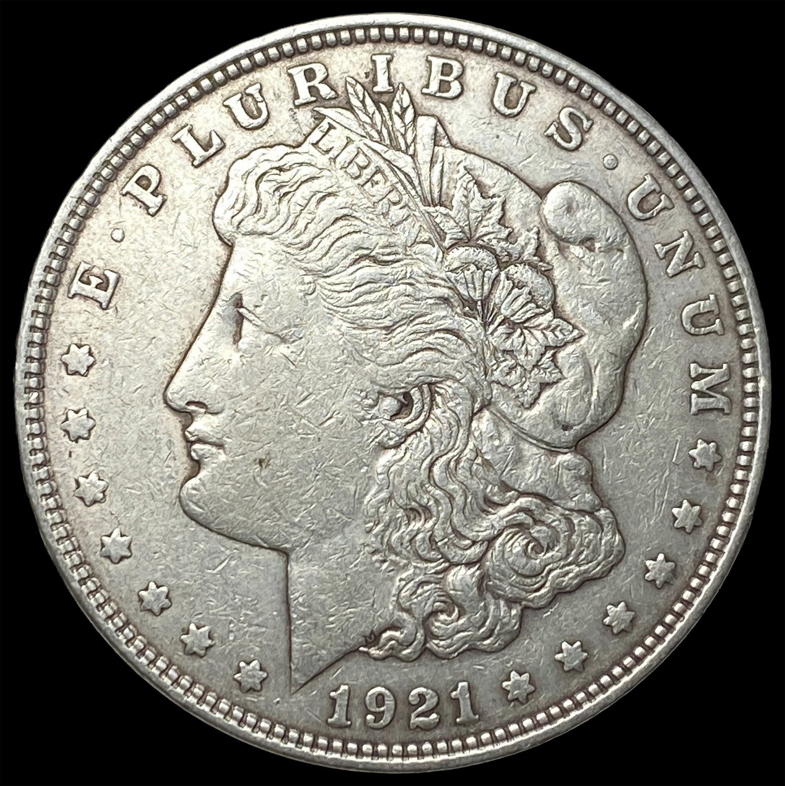 1921 Silver Morgan Dollar NEARLY UNCIRCULATED: 1921 Silver Morgan Dollar NEARLY UNCIRCULATED