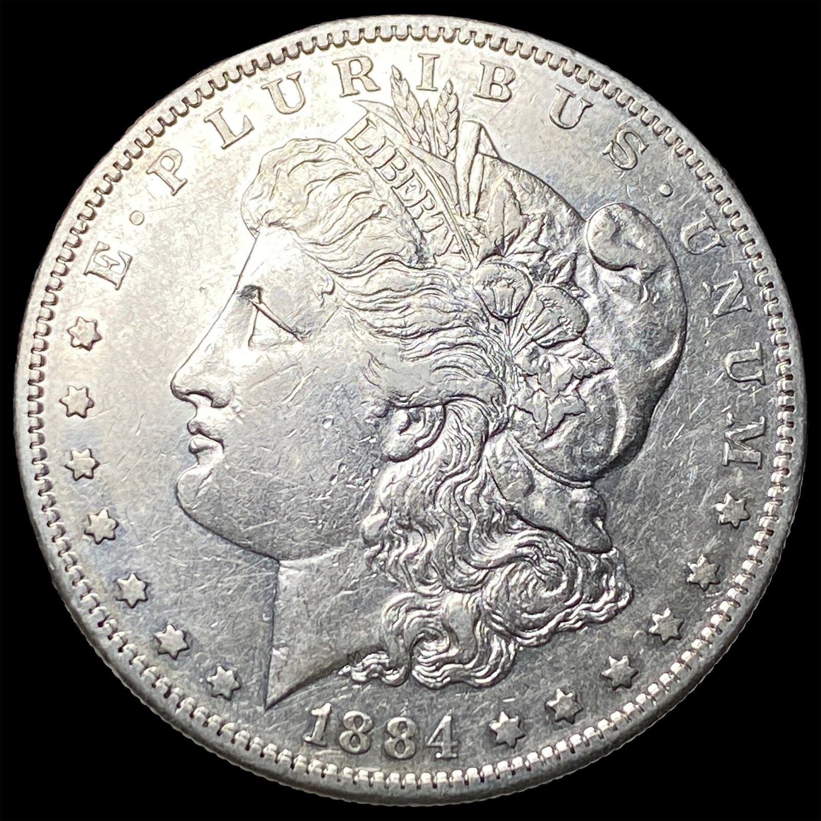 1884-S Silver Morgan Dollar CLOSELY UNCIRCULATED: 1884-S Silver Morgan Dollar CLOSELY UNCIRCULATED