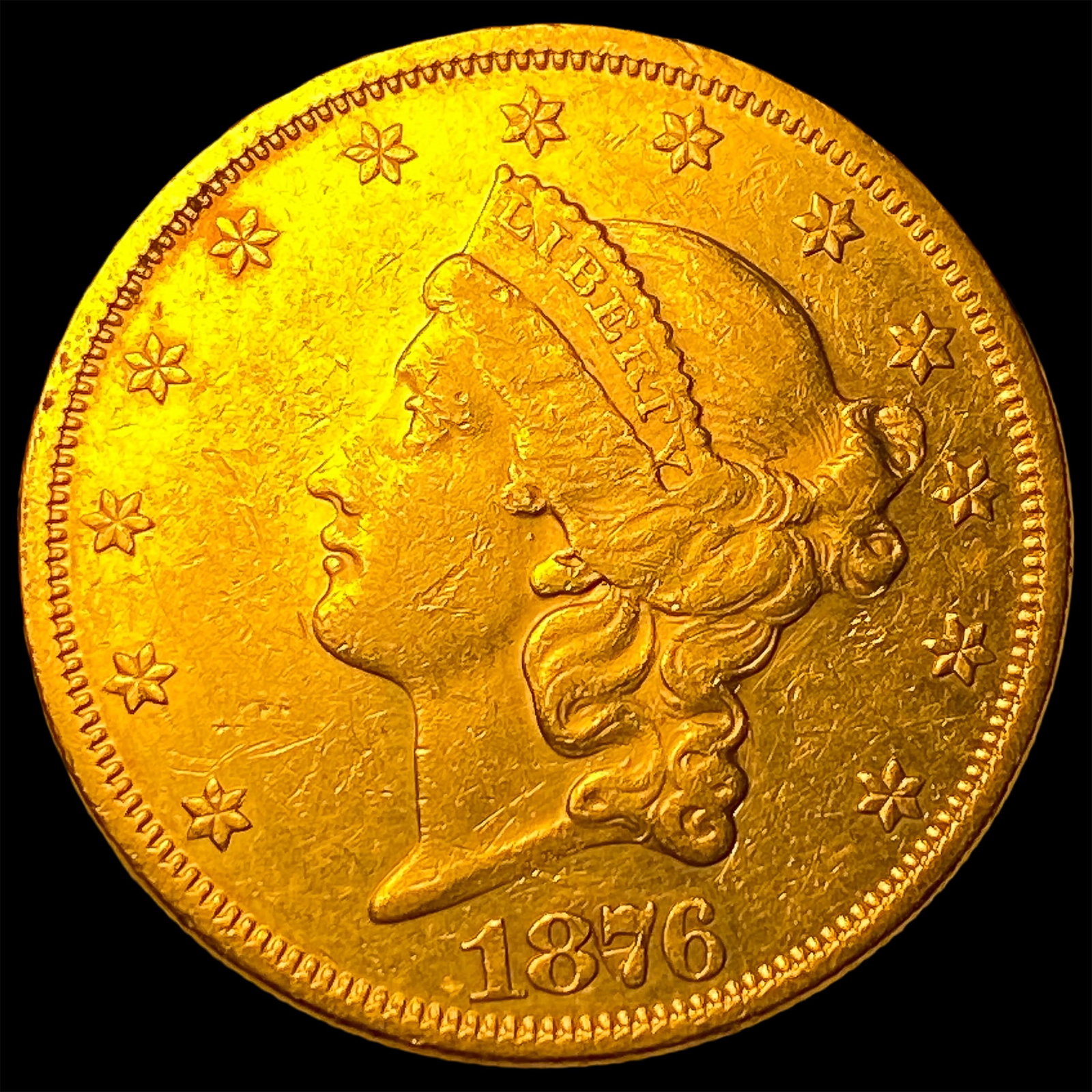 1876 Gold $20 Liberty Head Double Eagle CLOSELY UNCIRCULATED (1 of 2)