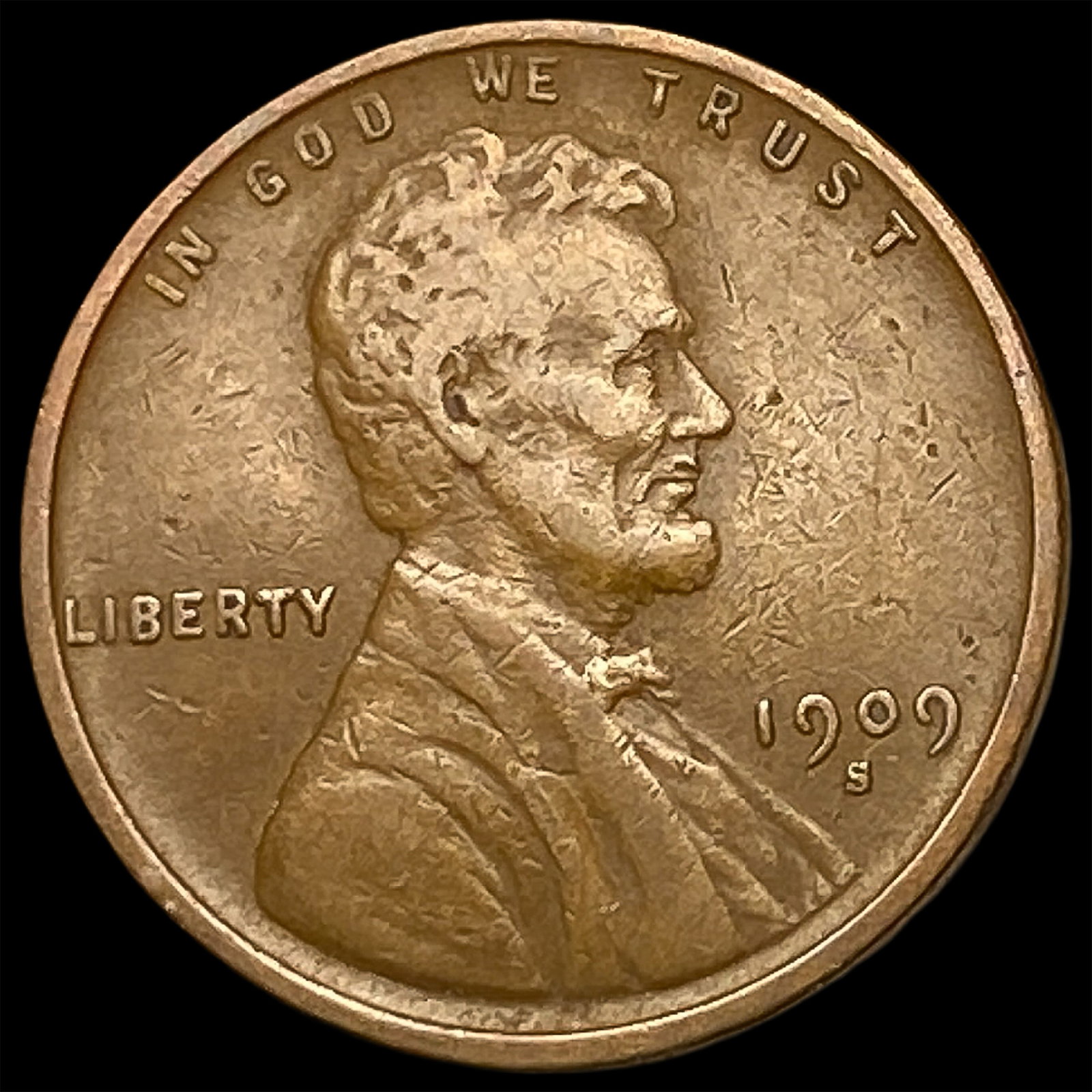 1909-S Lincoln Wheat Cent NEARLY UNCIRCULATED (1 of 2)