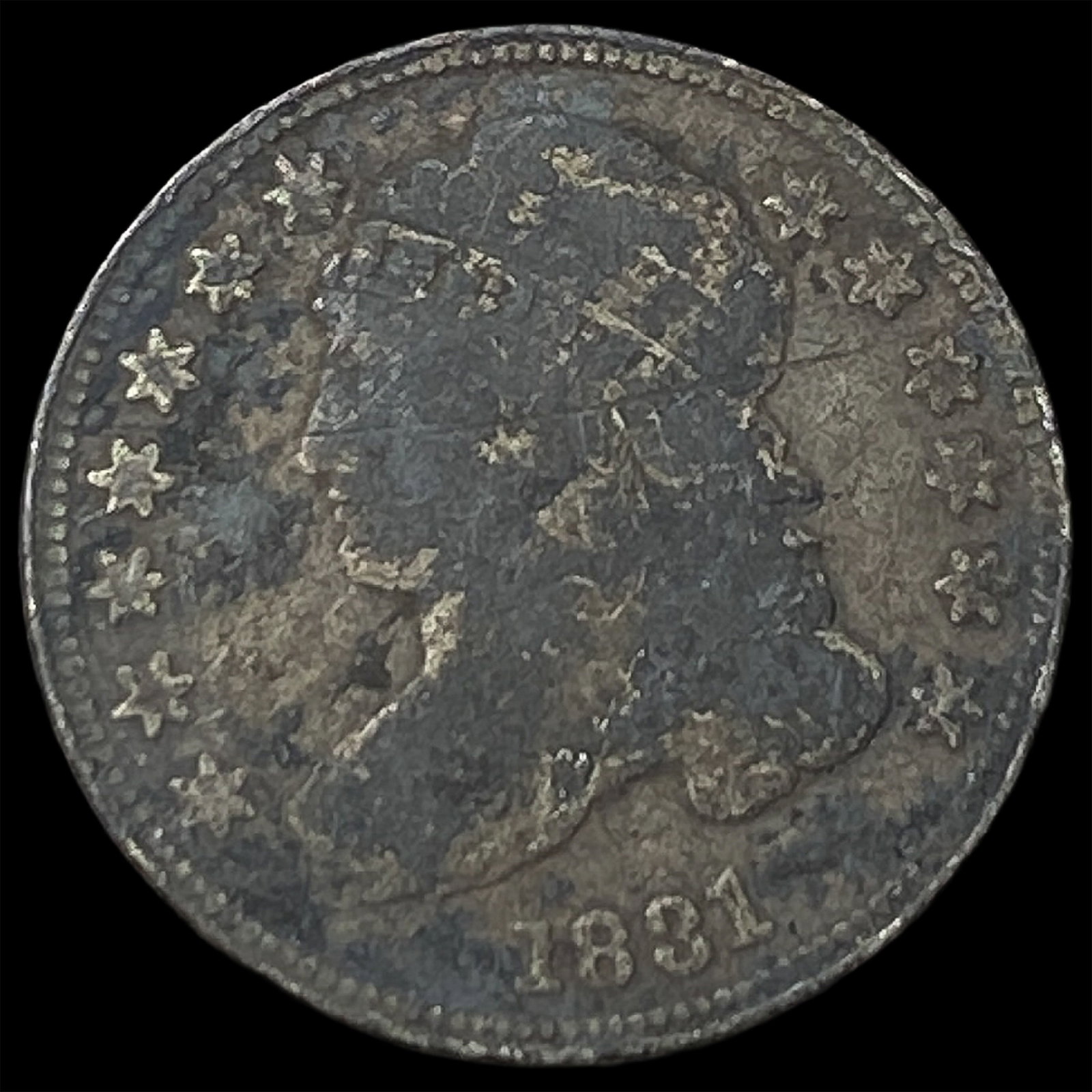 1831 Silver Capped Bust Dime HIGH GRADE (1 of 2)