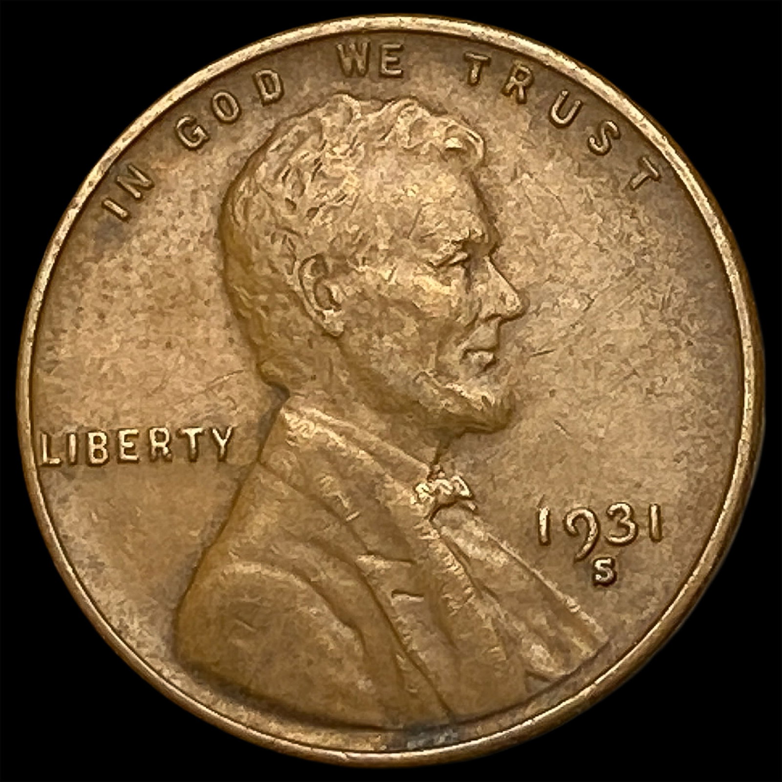 1931-S Lincoln Wheat Cent NEARLY UNCIRCULATED (1 of 2)
