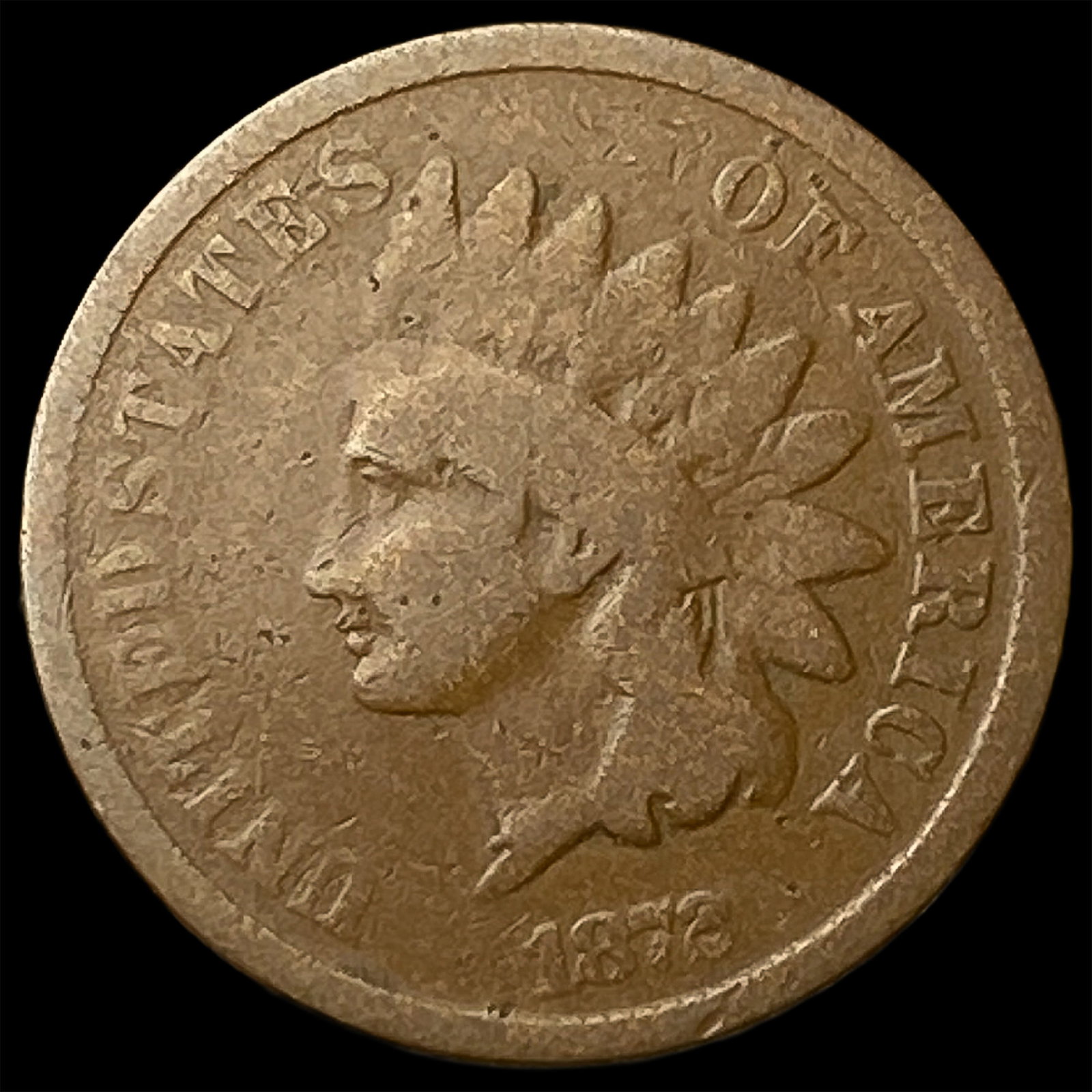 1872 Indian Head Cent NICELY CIRCULATED (1 of 2)