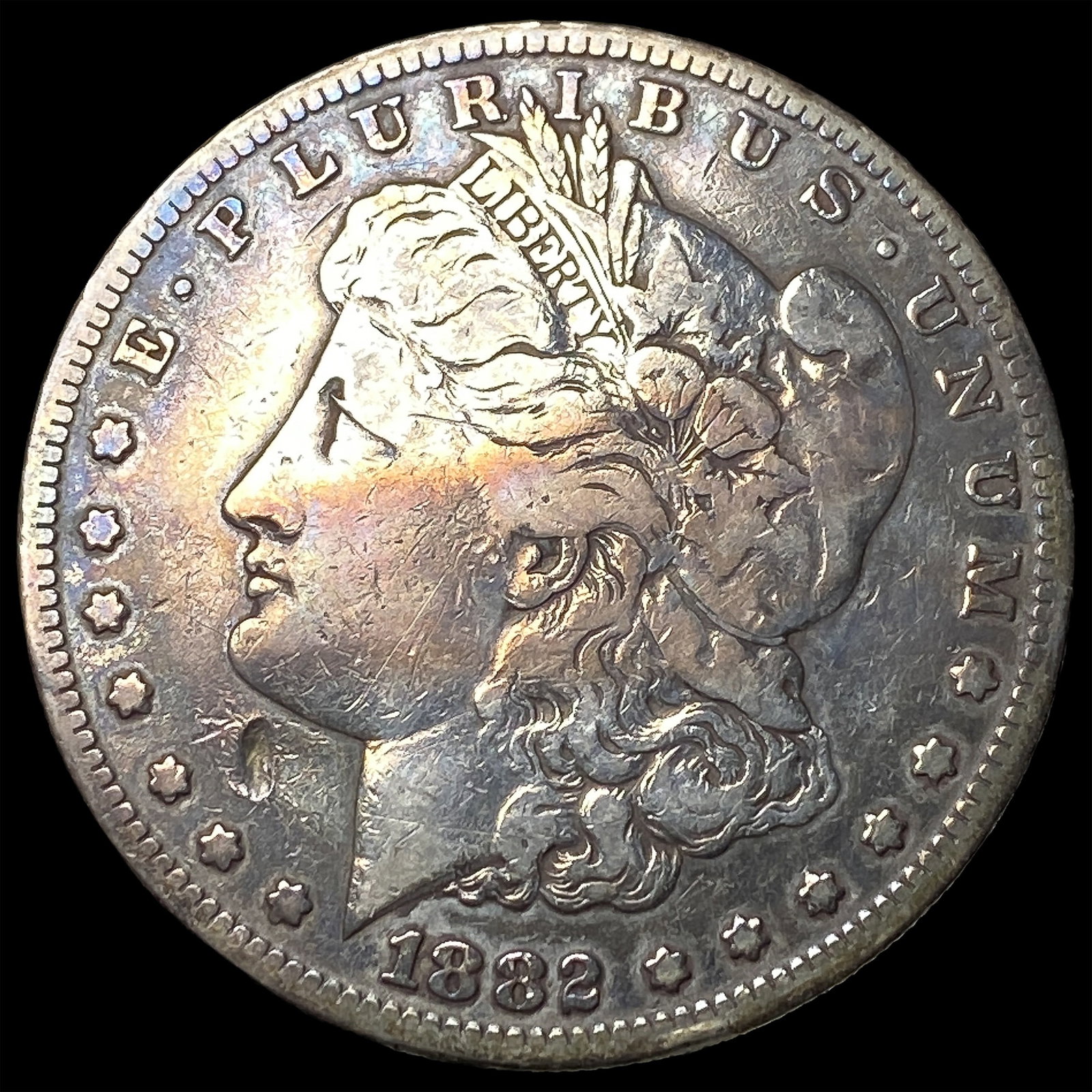 1882-S Silver Morgan Dollar CLOSELY UNCIRCULATED (1 of 2)