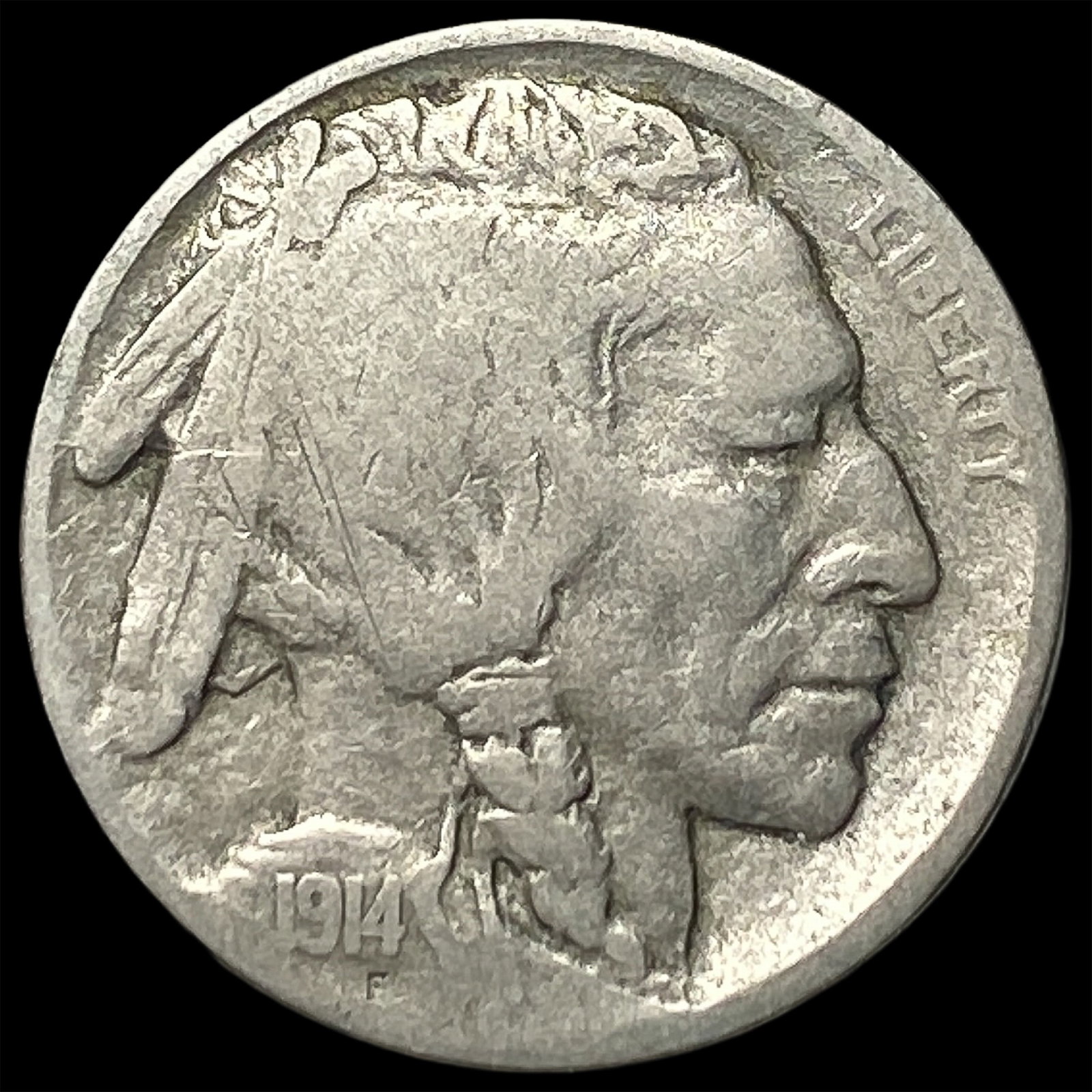 1914-D Buffalo Nickel NICELY CIRCULATED (1 of 2)