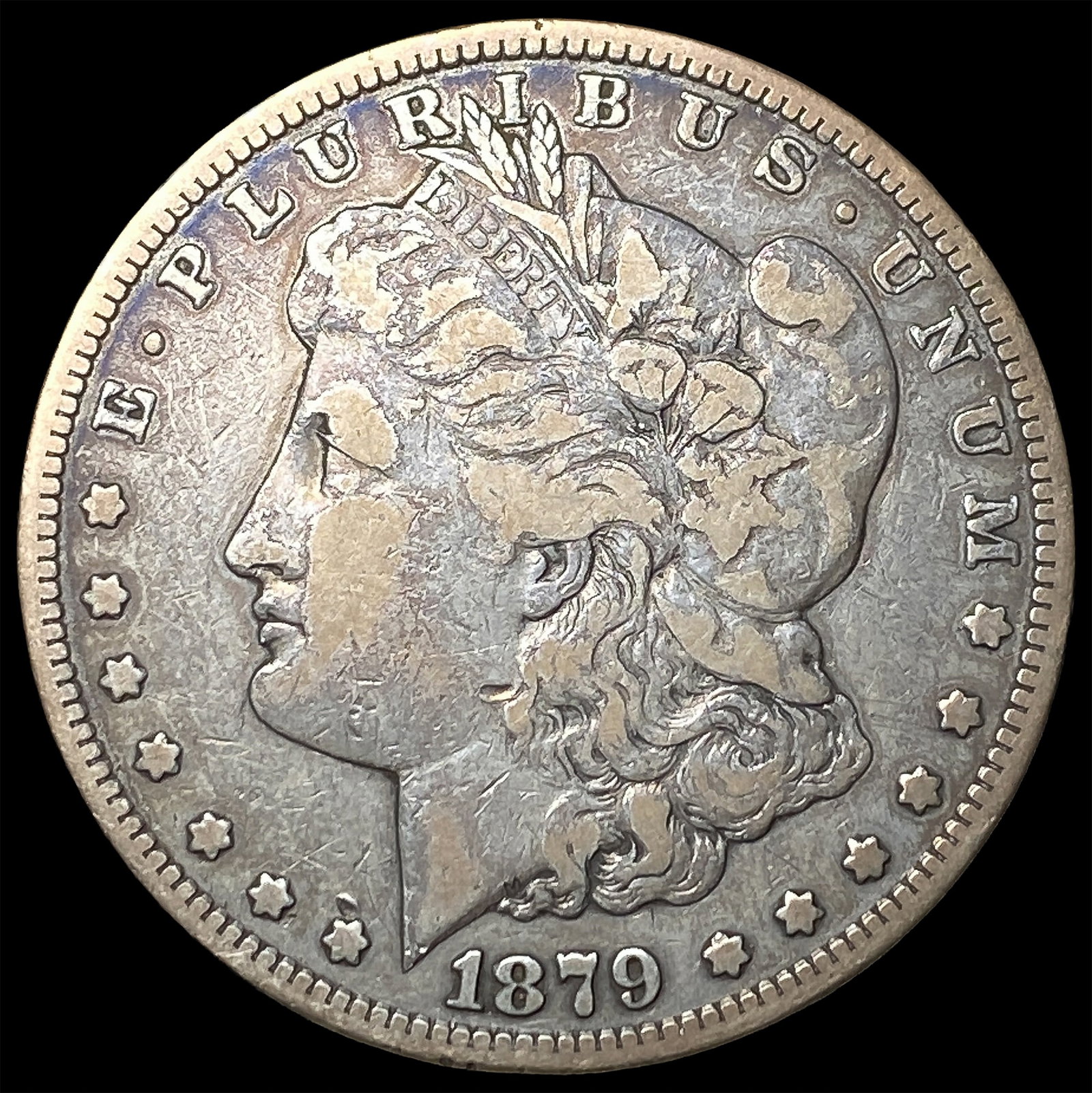 1879-S Silver Morgan Dollar ABOUT UNCIRCULATED (1 of 2)