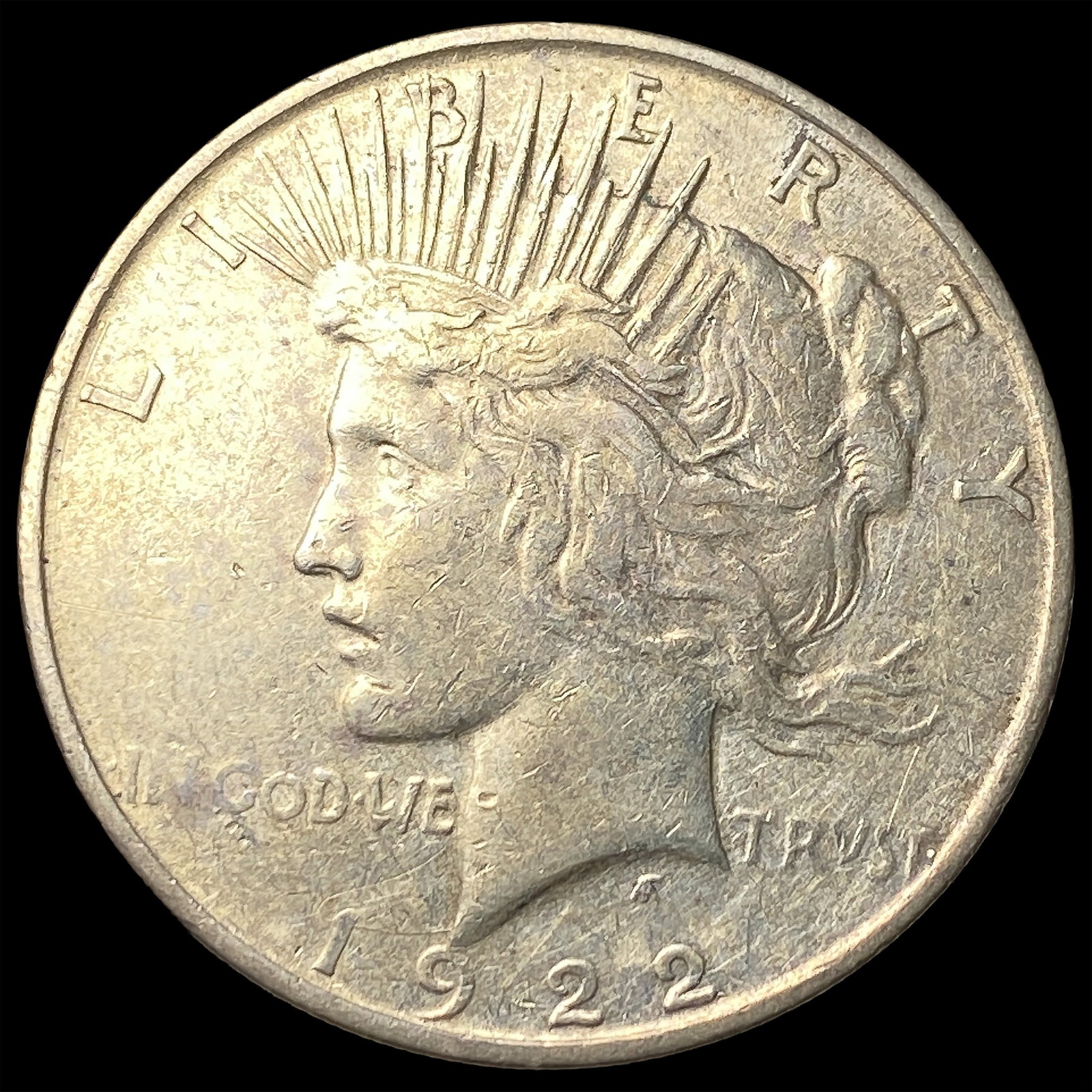 1922-D Silver Peace Dollar NEARLY UNCIRCULATED: 1922-D Silver Peace Dollar NEARLY UNCIRCULATED