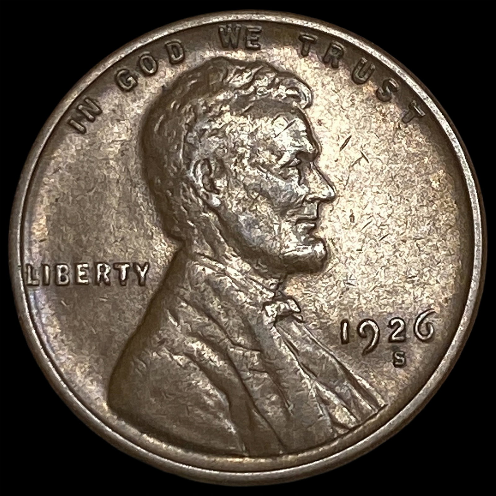 1926-S Lincoln Wheat Cent NEARLY UNCIRCULATED (1 of 2)