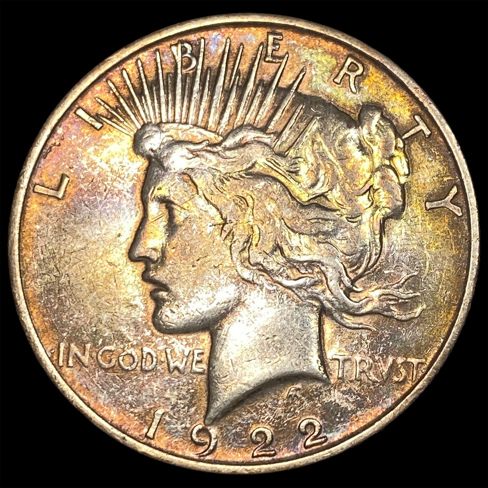1922-D Silver Peace Dollar NEARLY UNCIRCULATED (1 of 2)