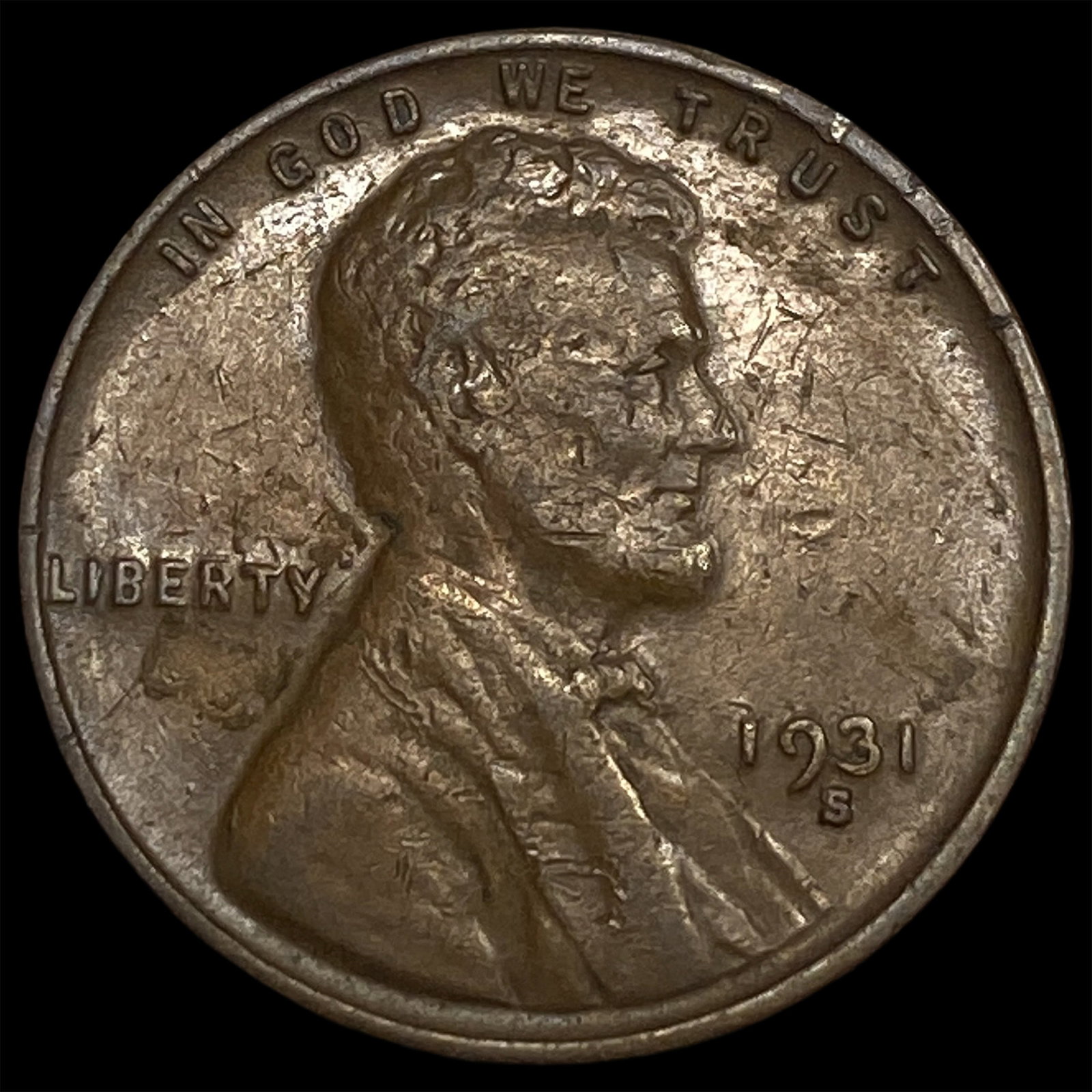 1931-S Lincoln Wheat Cent NEARLY UNCIRCULATED (1 of 2)