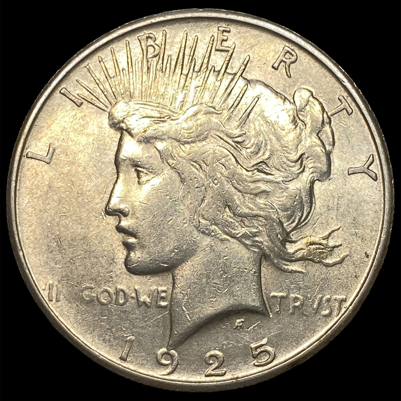 1925-S Silver Peace Dollar CLOSELY UNCIRCULATED (1 of 2)