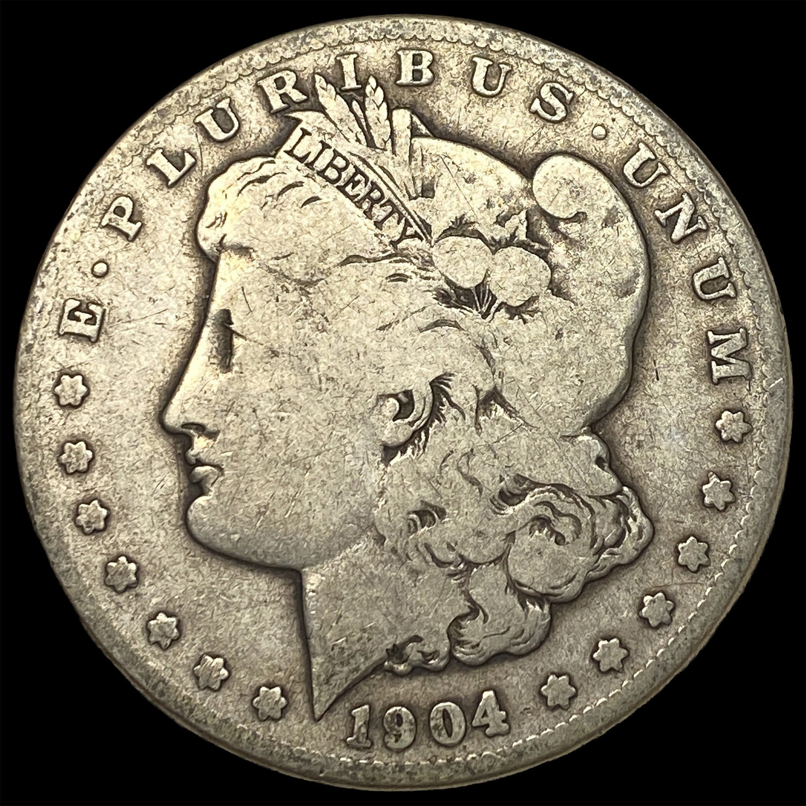 1904-S Silver Morgan Dollar NICELY CIRCULATED: 1904-S Silver Morgan Dollar NICELY CIRCULATED