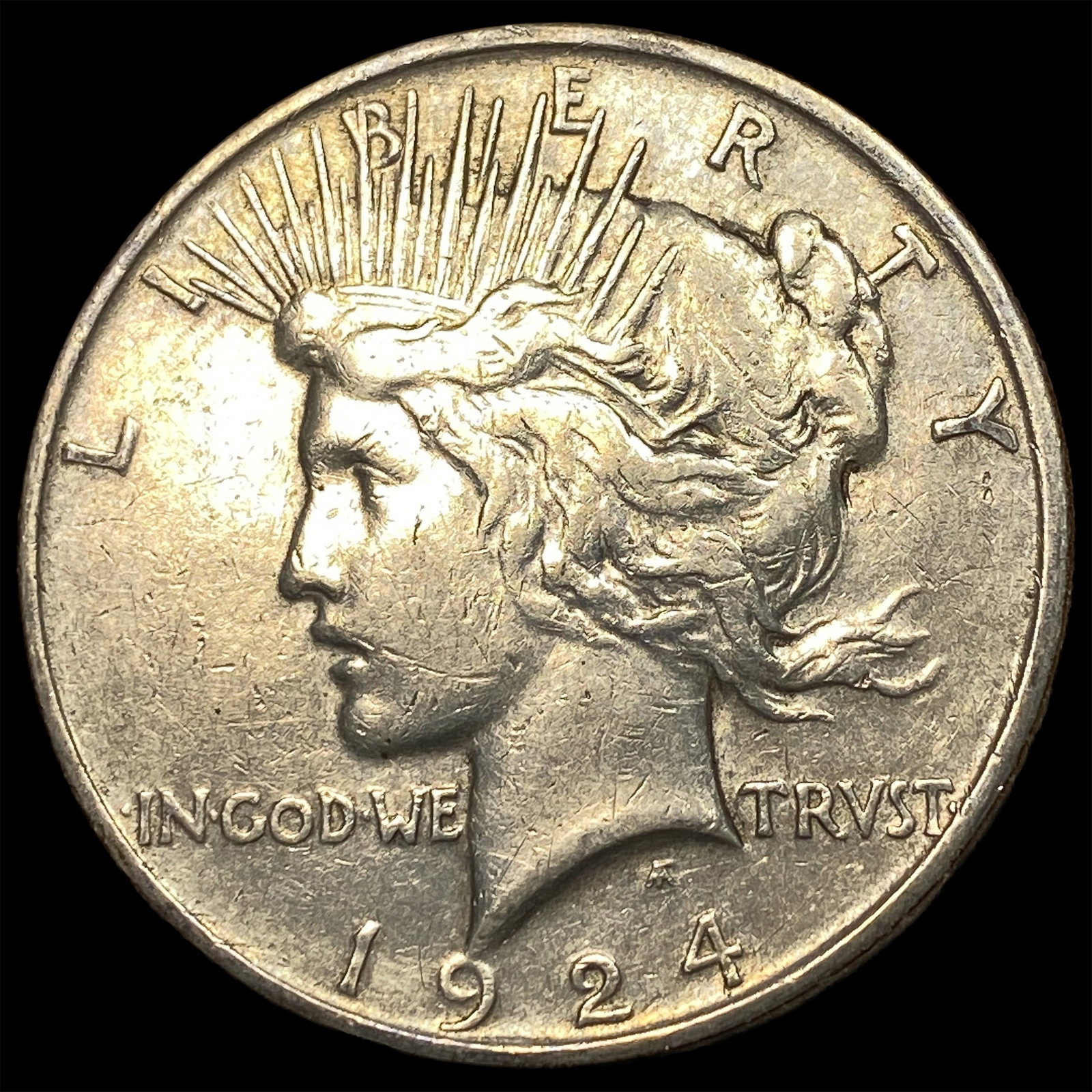 1924 Silver Peace Dollar NEARLY UNCIRCULATED: 1924 Silver Peace Dollar NEARLY UNCIRCULATED