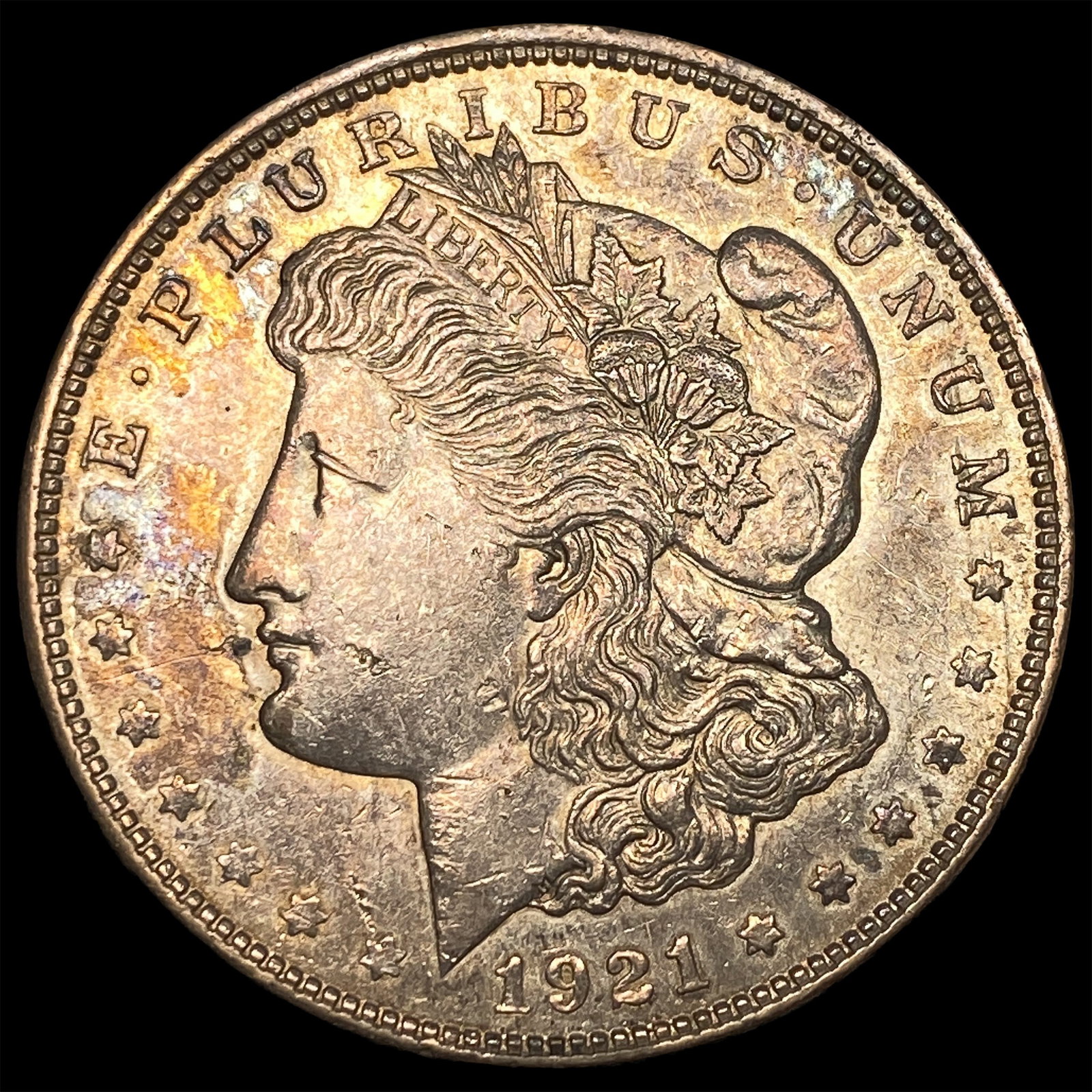1921 Morgan Silver Dollar NEARLY UNCIRCULATED: 1921 Morgan Silver Dollar NEARLY UNCIRCULATED