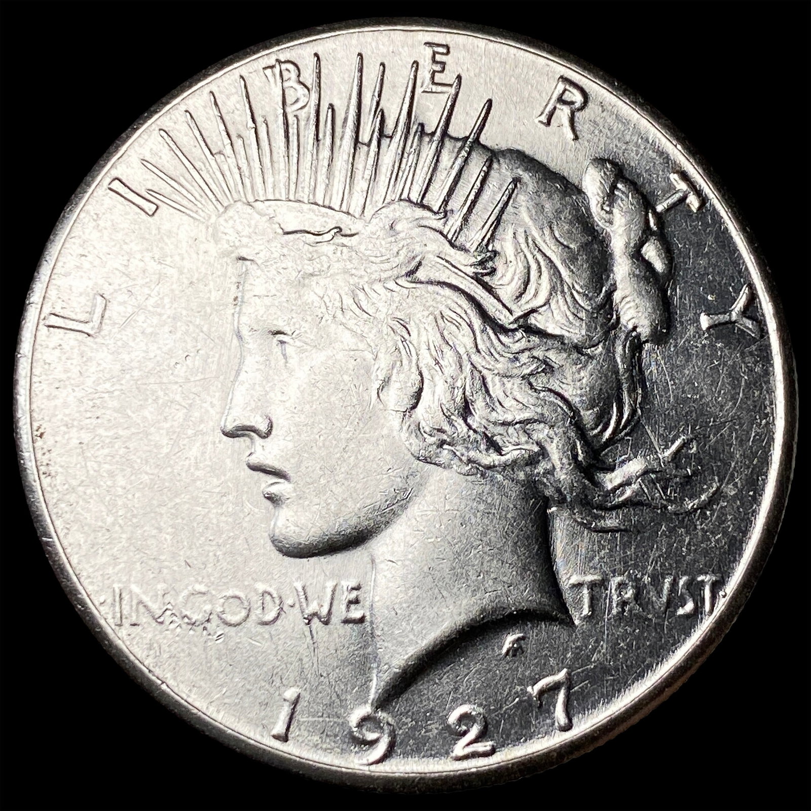 1927-S Silver Peace Dollar CLOSELY UNCIRCULATED: 1927-S Silver Peace Dollar CLOSELY UNCIRCULATED